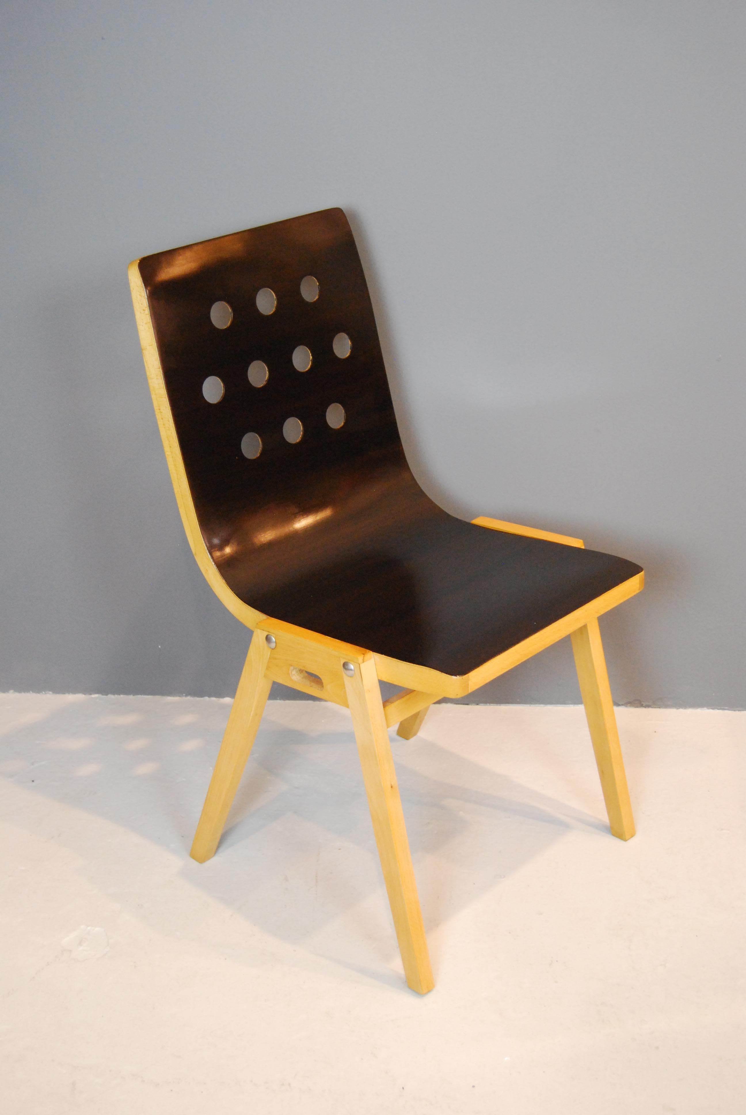 Mid-Century Modern Roland Rainer, Set of Ten Stacking Chairs, 1951