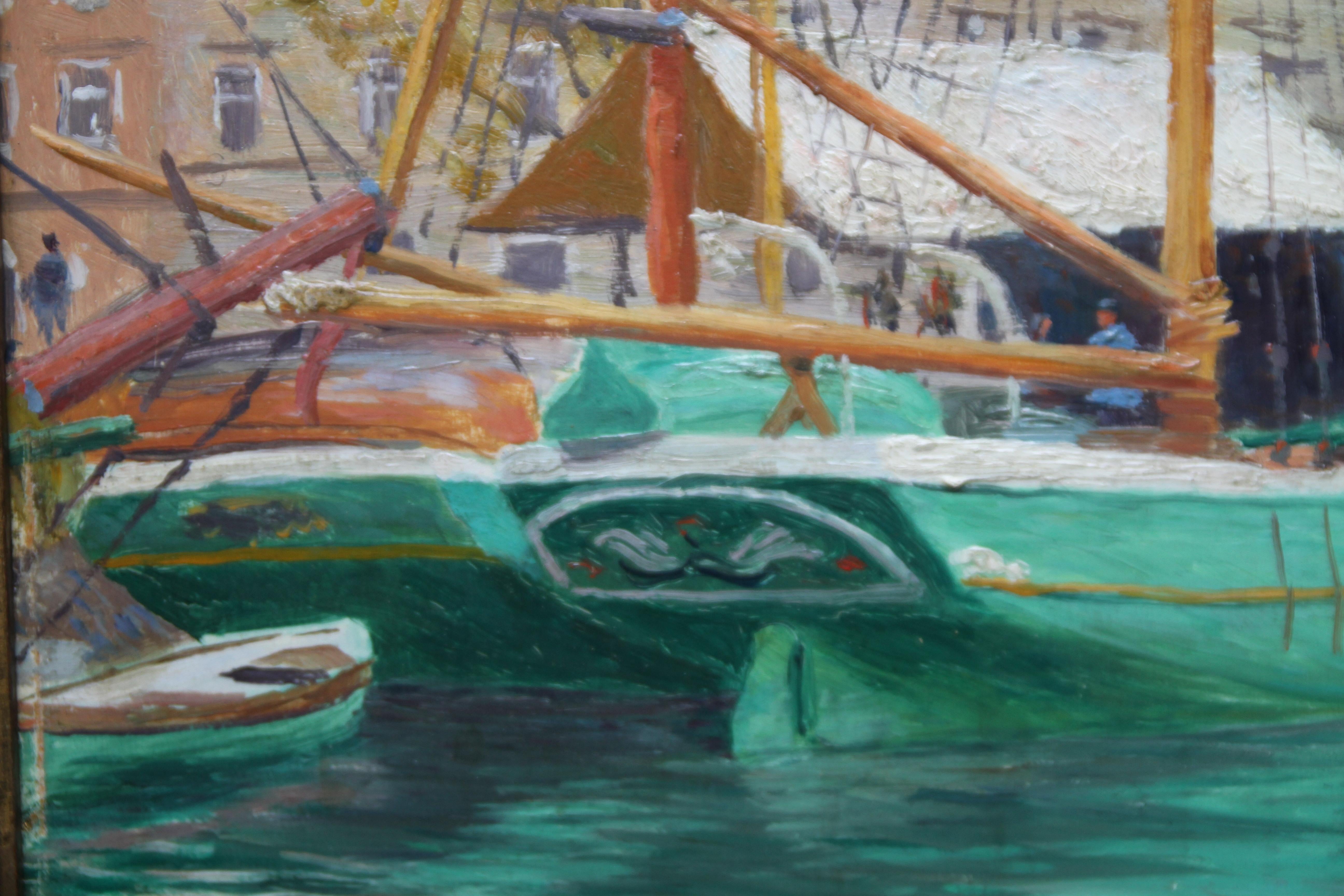 Este magnífico óleo marino es obra del célebre artista austriaco Roland Strasser. Strasser nació en Viena, estudió arte en Alemania, pasó un tiempo en Indonesia  y finalmente se estableció en América. Este cuadro fue pintado hacia 1920, cuando