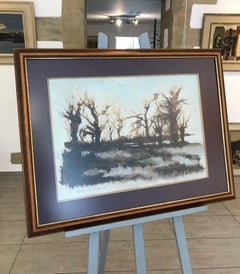 Autumn de Roland Van Lerbergher - Aquarelle sur papier 44x62 cm