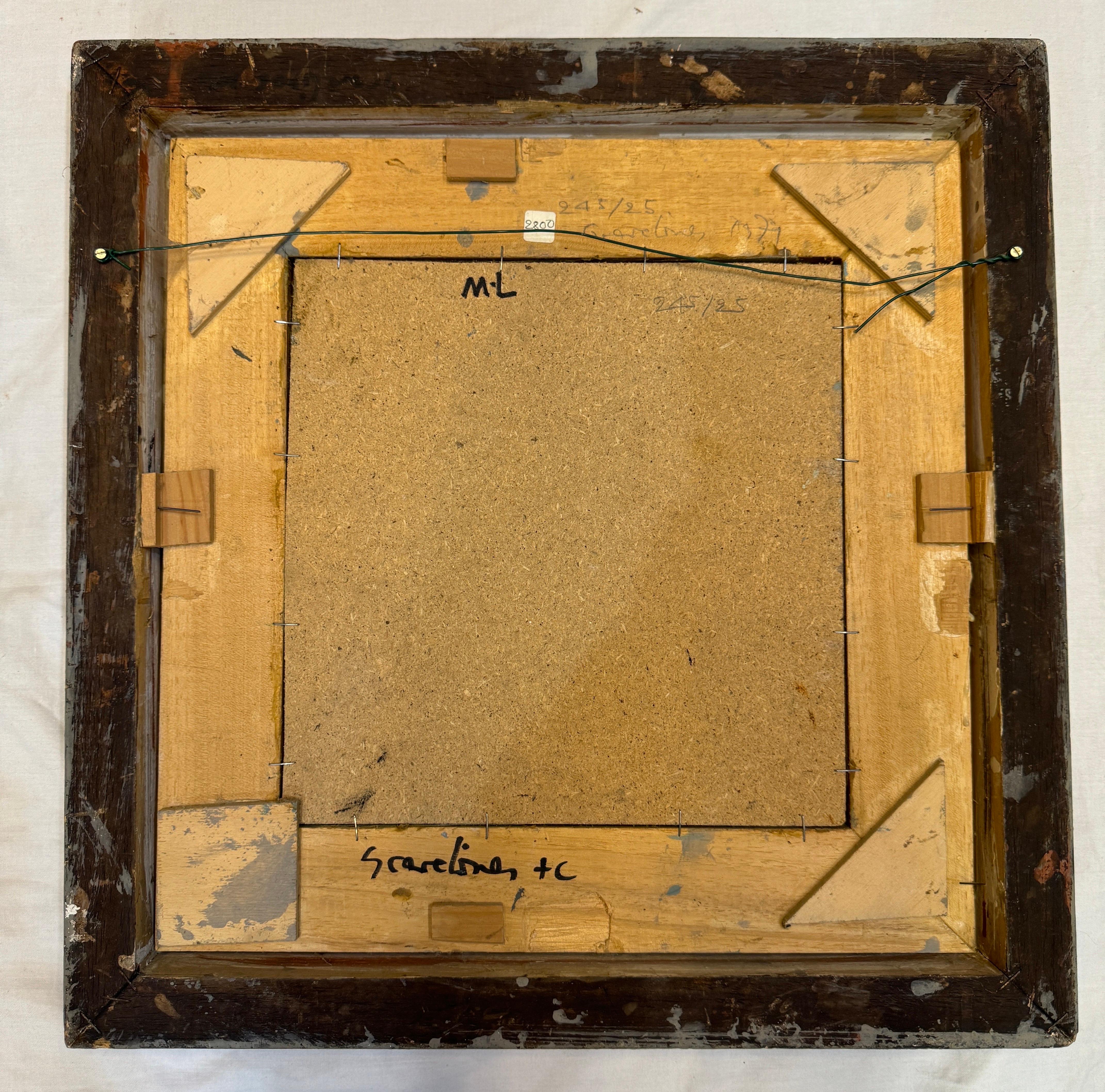Gravelines von Roland Weber - Öl auf Holz 24,5x25cm im Angebot 6