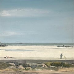Gravelinas de Roland Weber - Óleo sobre madera 24,5x25cm