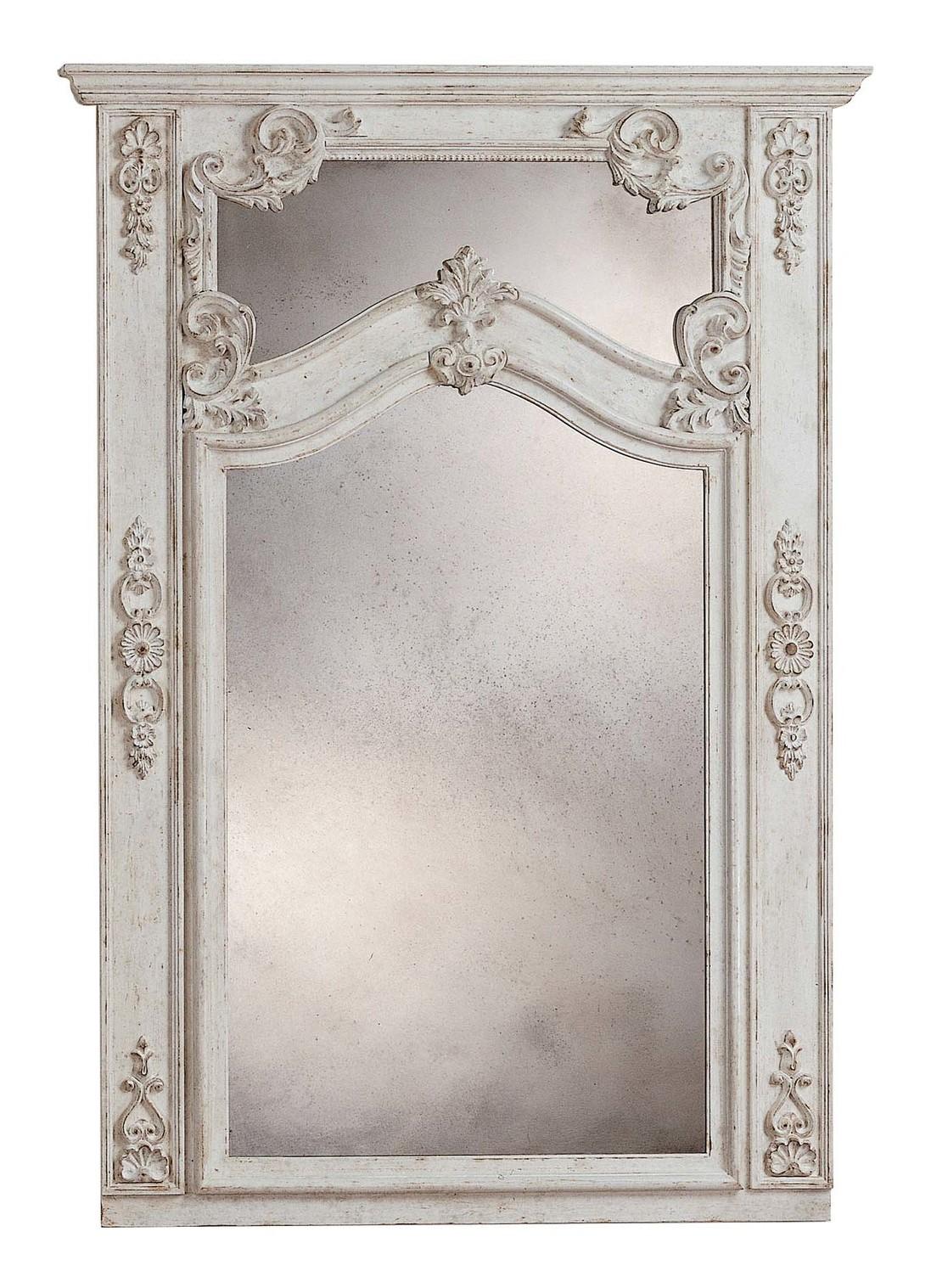 Roland White Wall Mirror by Spini Firenze In New Condition In Milan, IT