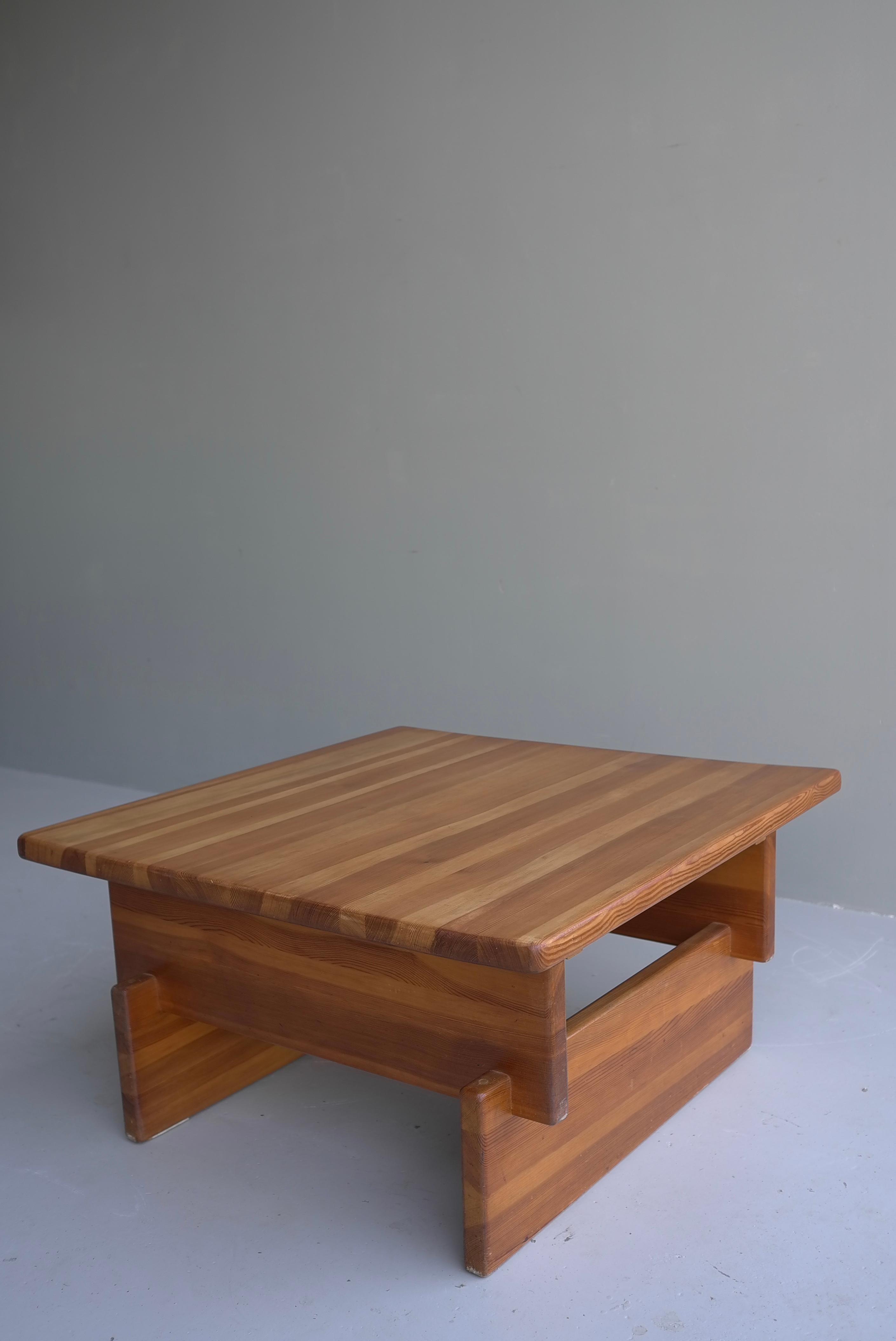 Late 20th Century Roland Wilhelmsson Coffee Table in Pine by Karl Andersson & Söner in Sweden For Sale