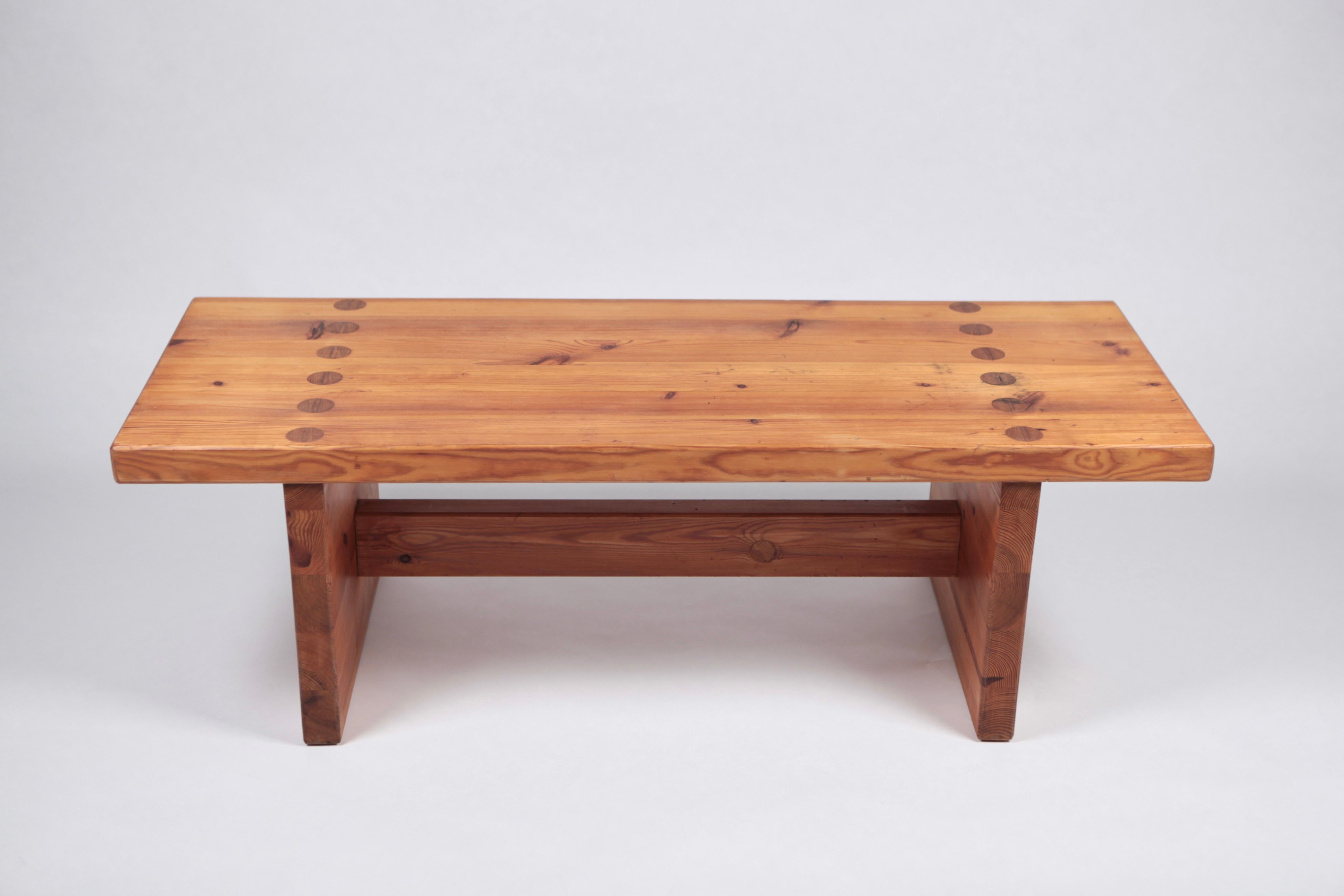 Roland Wilhelmsson, Coffee Table in Pine by Karl Andersson & Söner, Sweden, 1970 For Sale 3