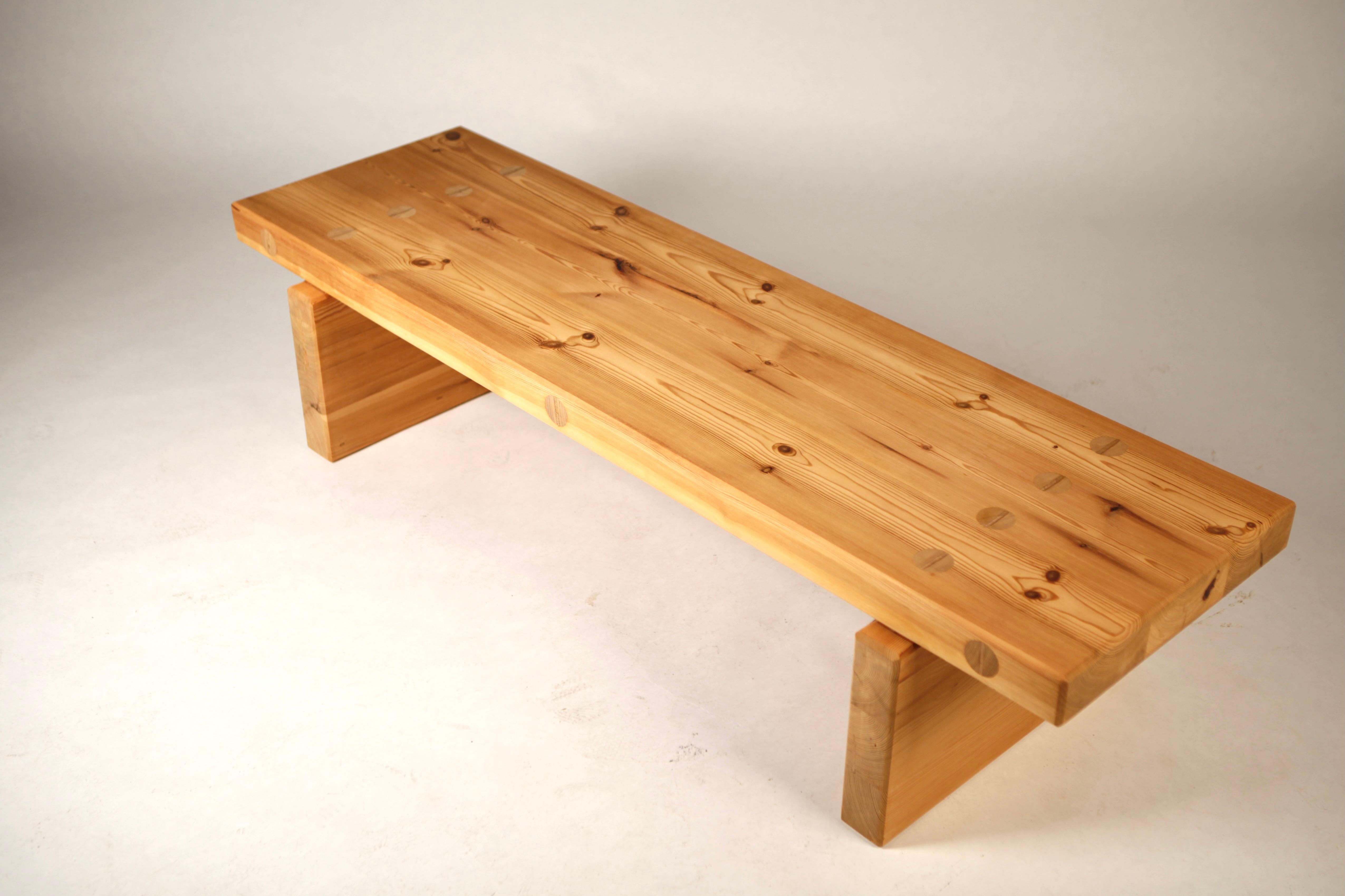 Swedish Roland Wilhelmsson, Coffee Table in Pine by Karl Andersson & Söner, Sweden, 1970 For Sale