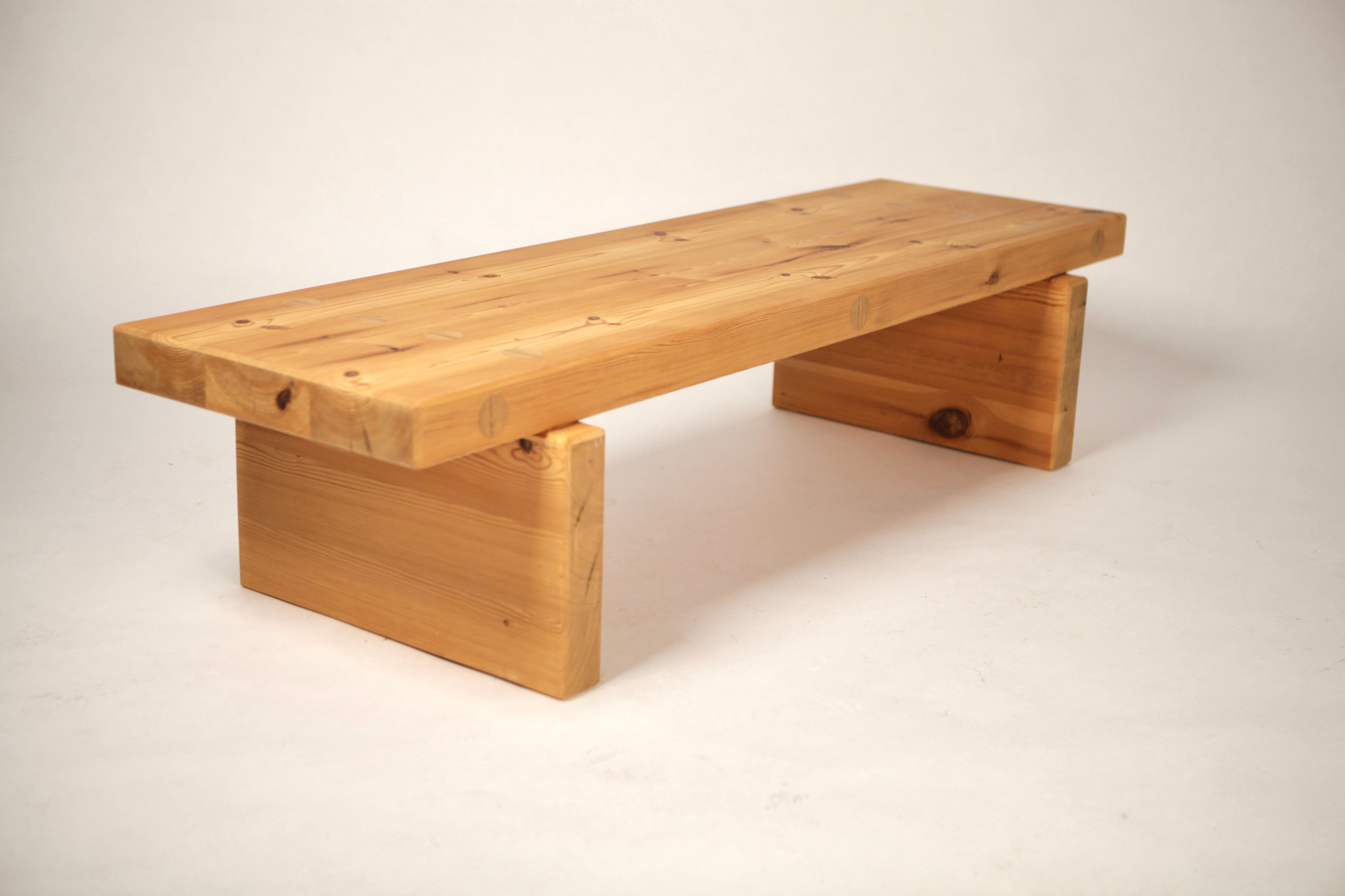 Roland Wilhelmsson, Coffee Table in Pine by Karl Andersson & Söner, Sweden, 1970 For Sale 2