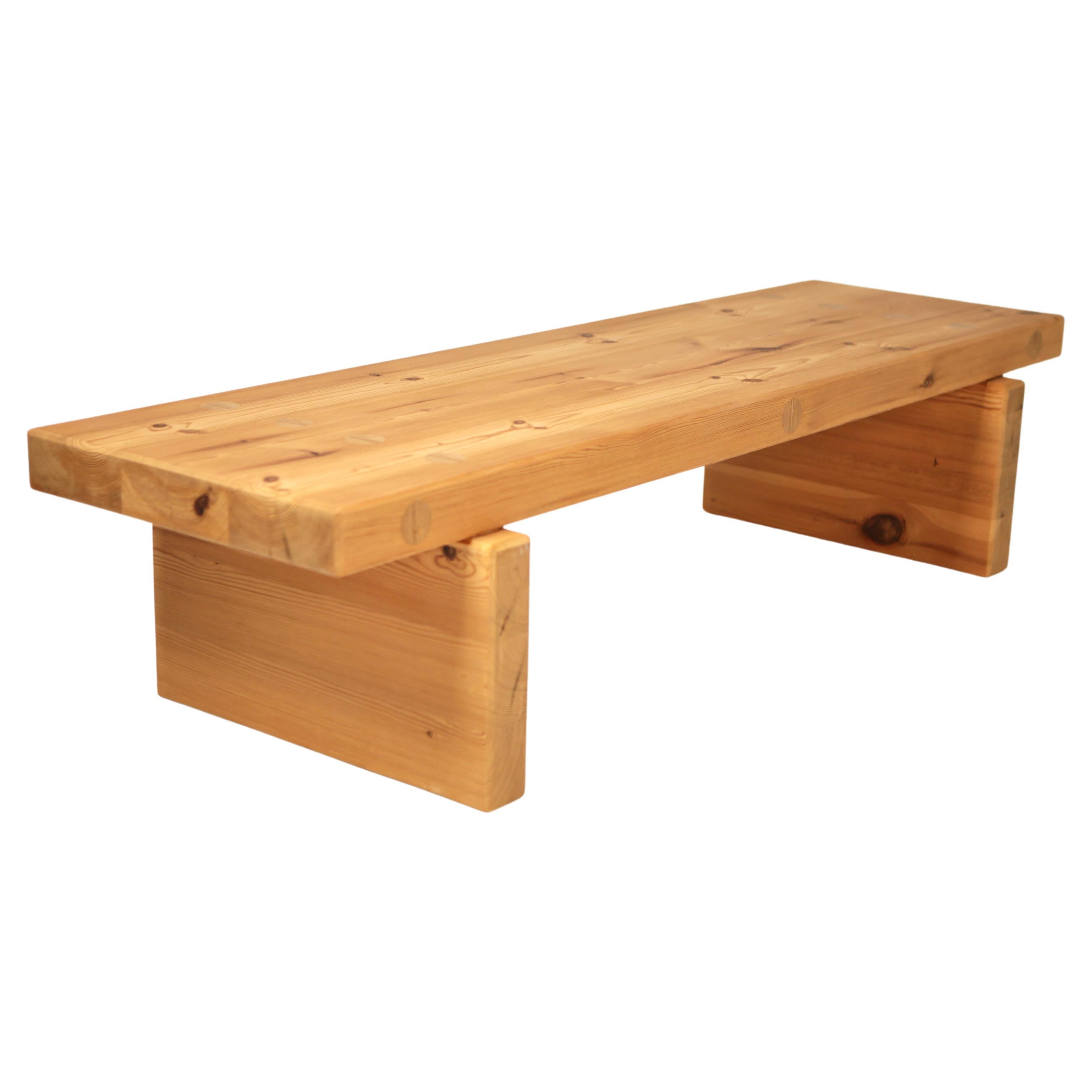 Roland Wilhelmsson, Coffee Table in Pine by Karl Andersson & Söner, Sweden, 1970 For Sale