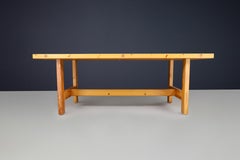 Roland Wilhelmsson für Karl Andersson & Söner Rechteckiger Tisch aus massivem Kiefernholz  1970