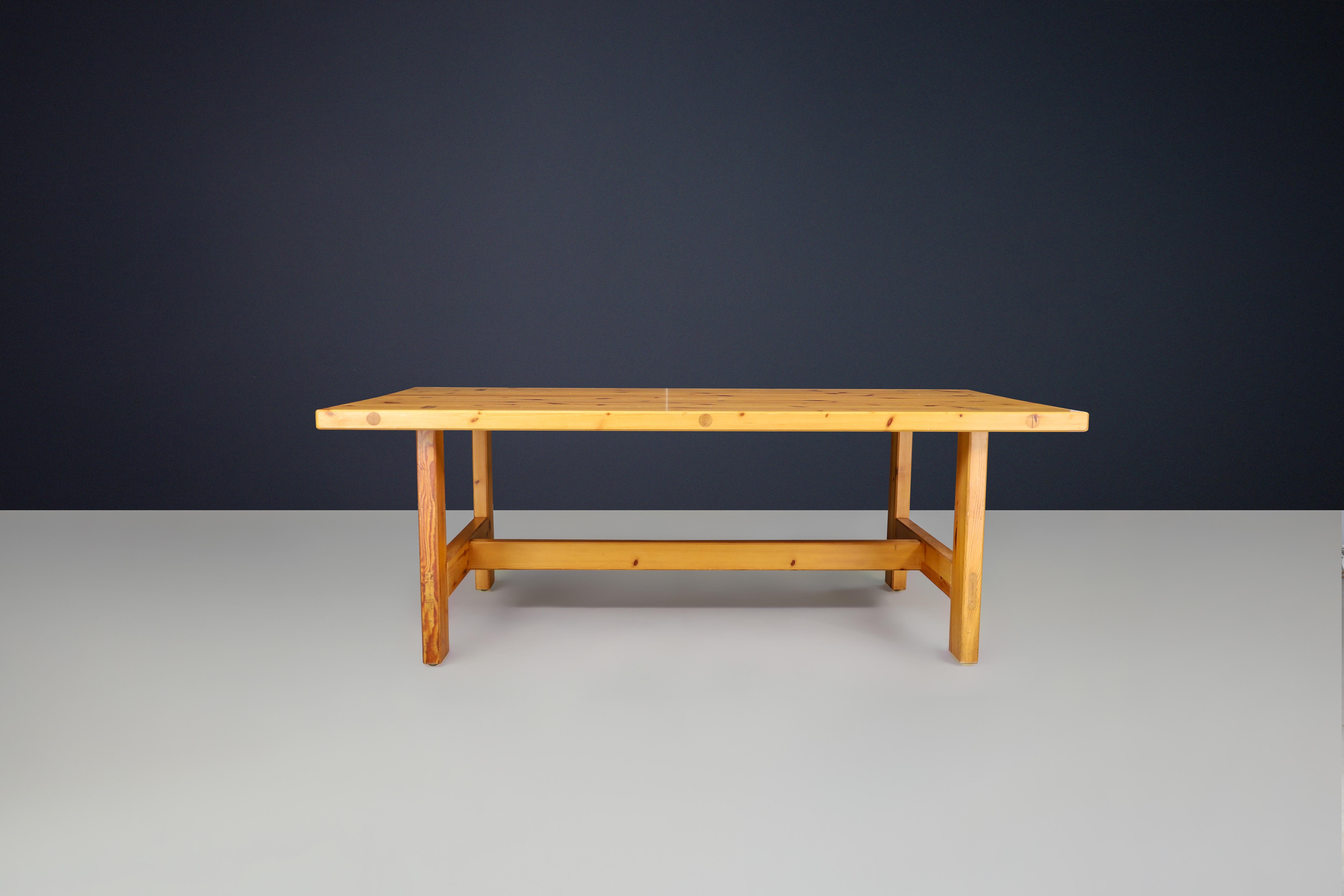 Swedish Roland Wilhelmsson for Karl Andersson & Söner Rectangular Solid Pine Table  1970 For Sale