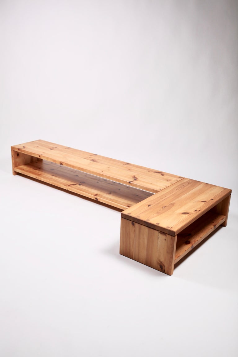 Roland Wilhelmsson, Pair of Coffee Table in Pine, Sweden, 1970s For Sale 3