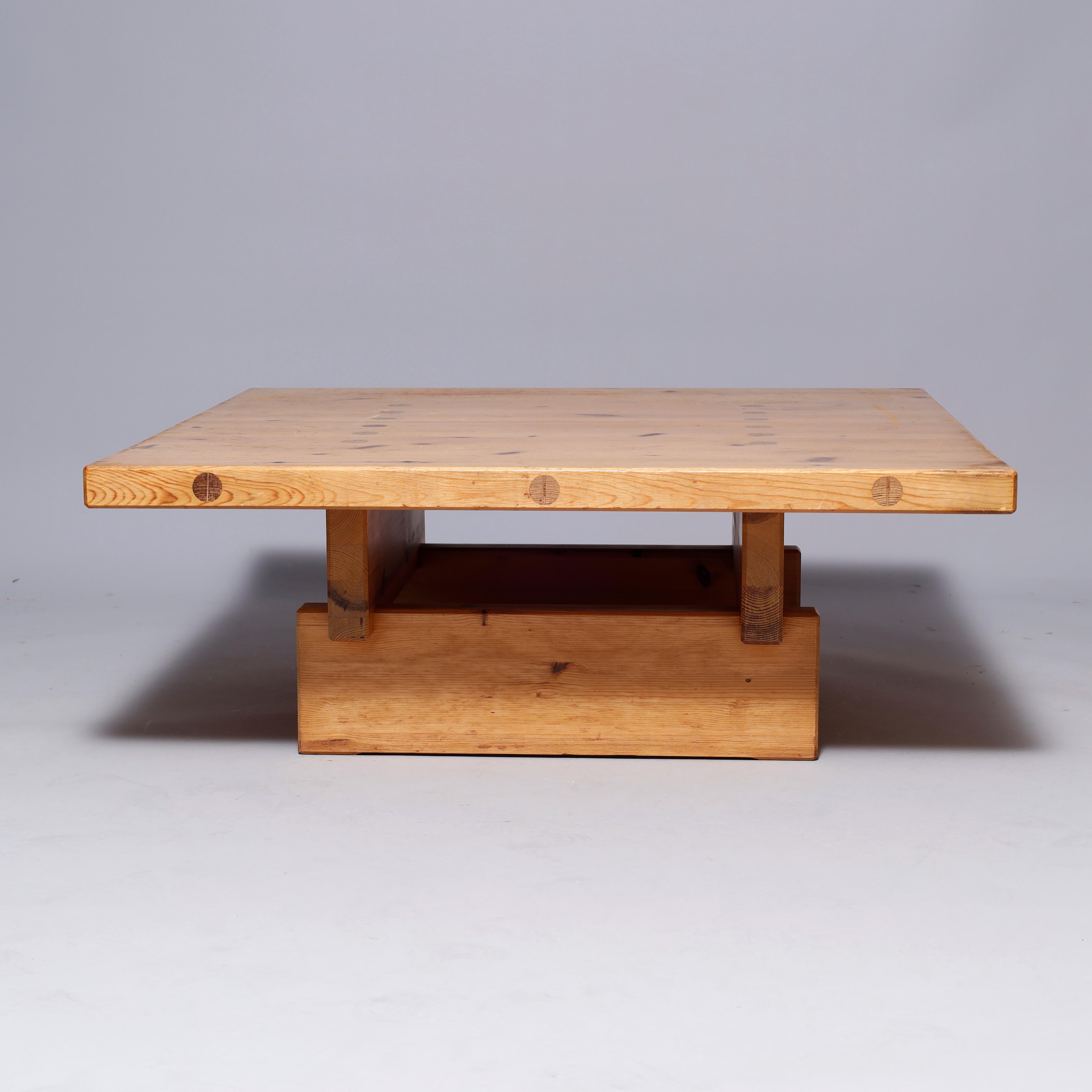 Roland Wilhelmsson Couchtisch aus Kiefernholz, Karl Andersson & Söner, Schweden, 1960er/70er Jahre im Angebot 9