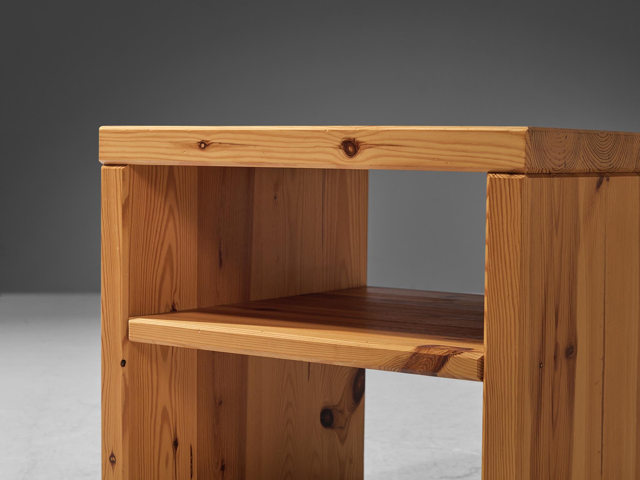 Scandinavian Modern Roland Wilhelmsson Side Table in Pine