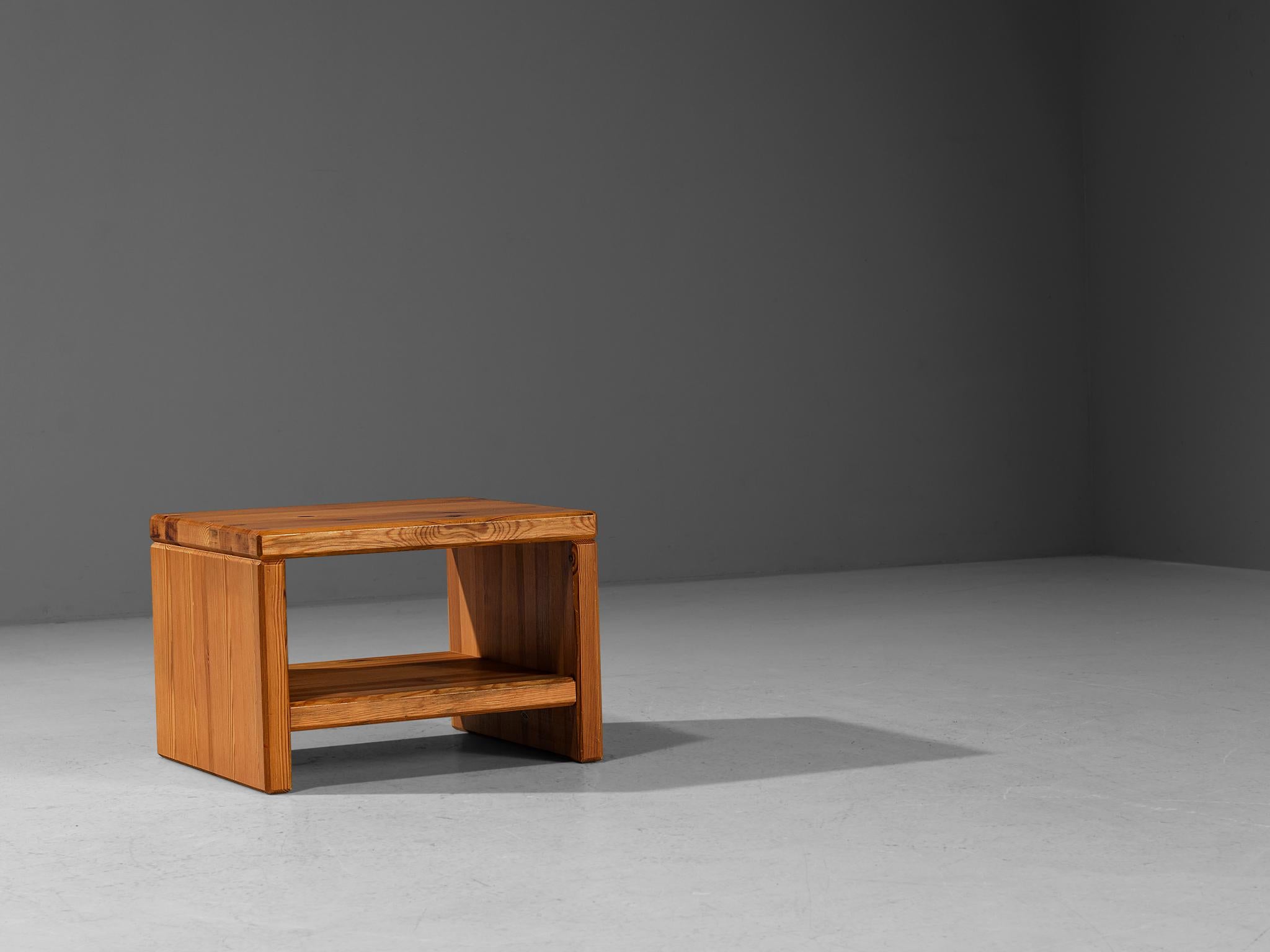 Late 20th Century Roland Wilhelmsson Side Table in Pine  For Sale