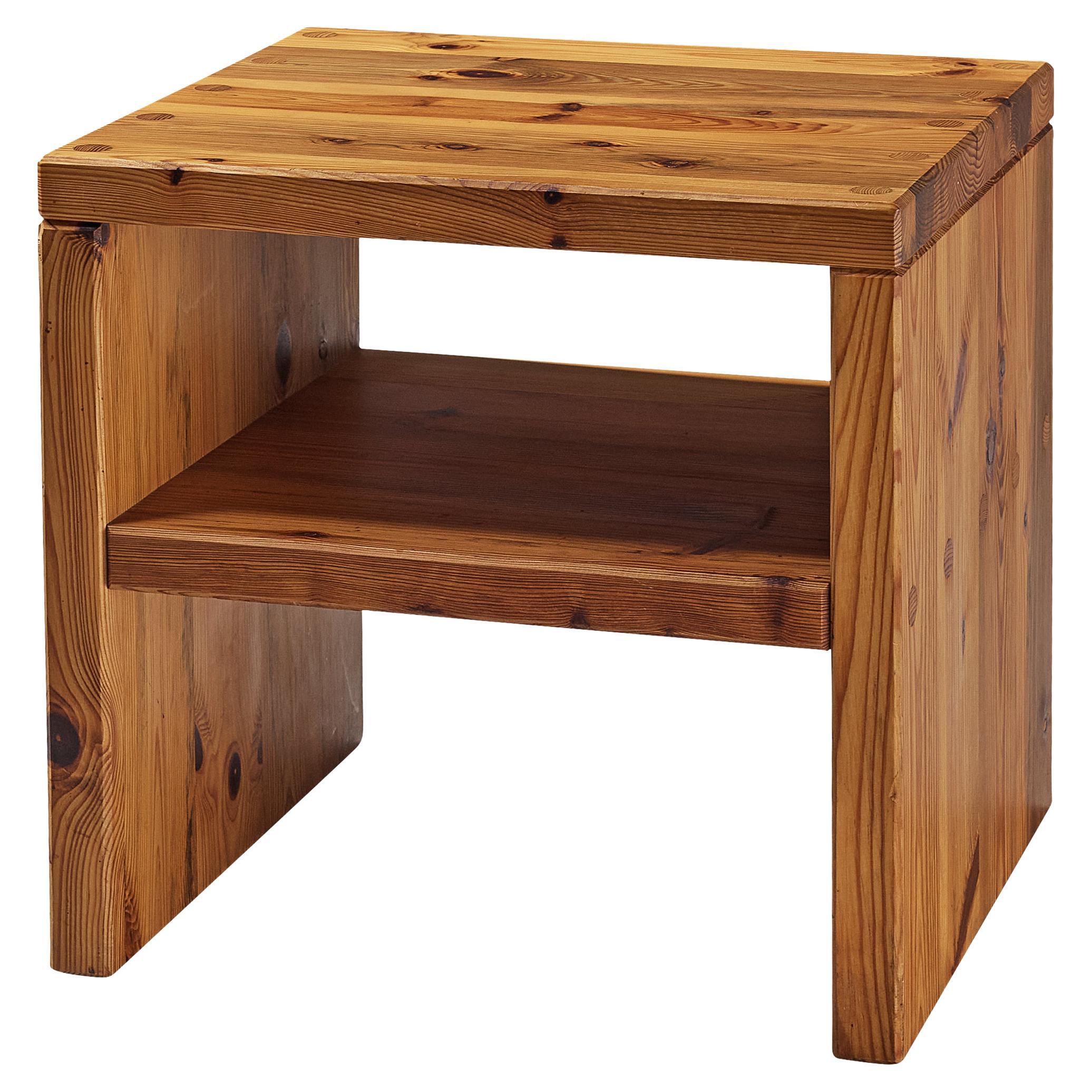 Roland Wilhelmsson Side Table in Pine  For Sale