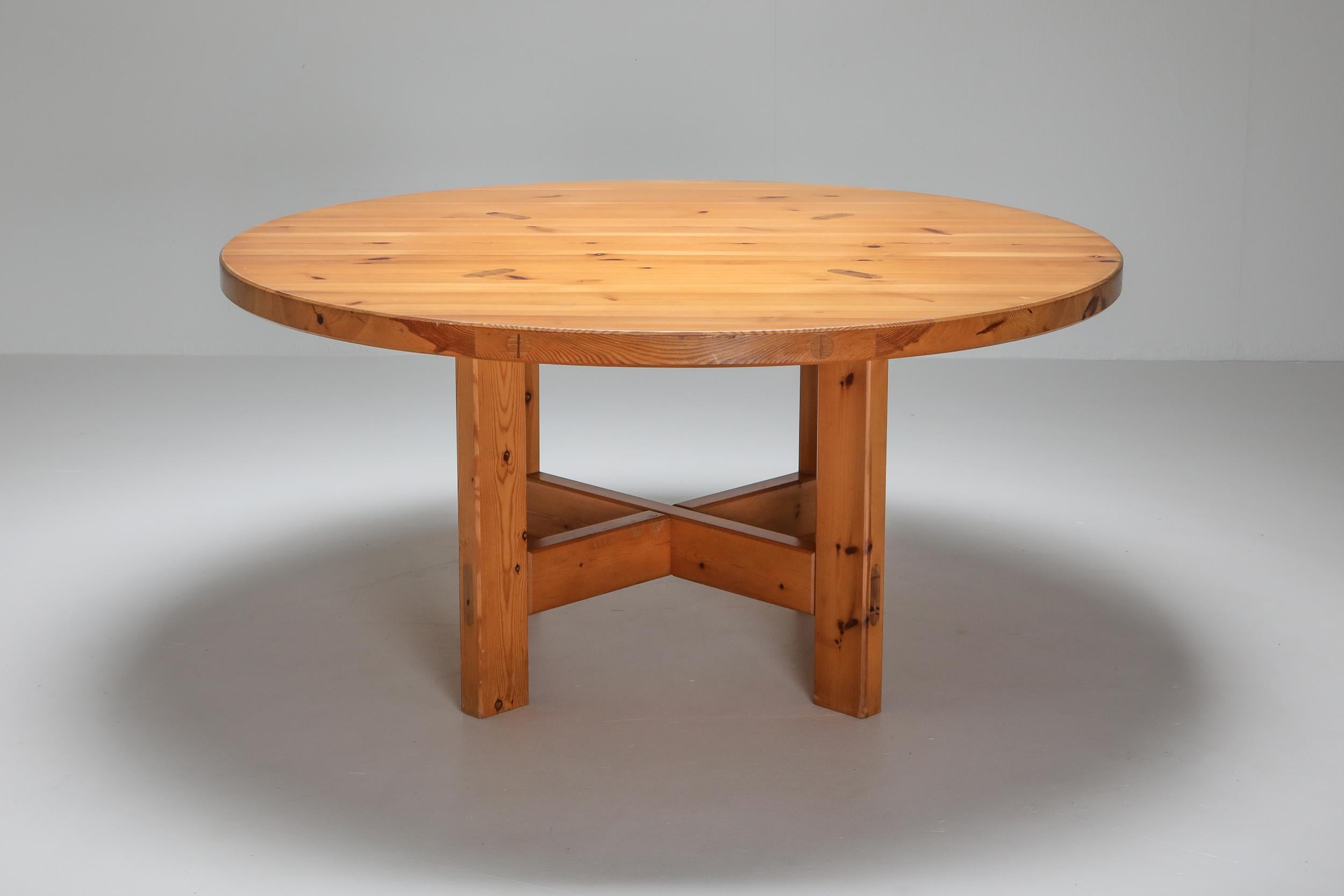Mid-Century Modern Roland Wilhelmsson Solid Pine Dining Table for Karl Anderson & Söner, Sweden