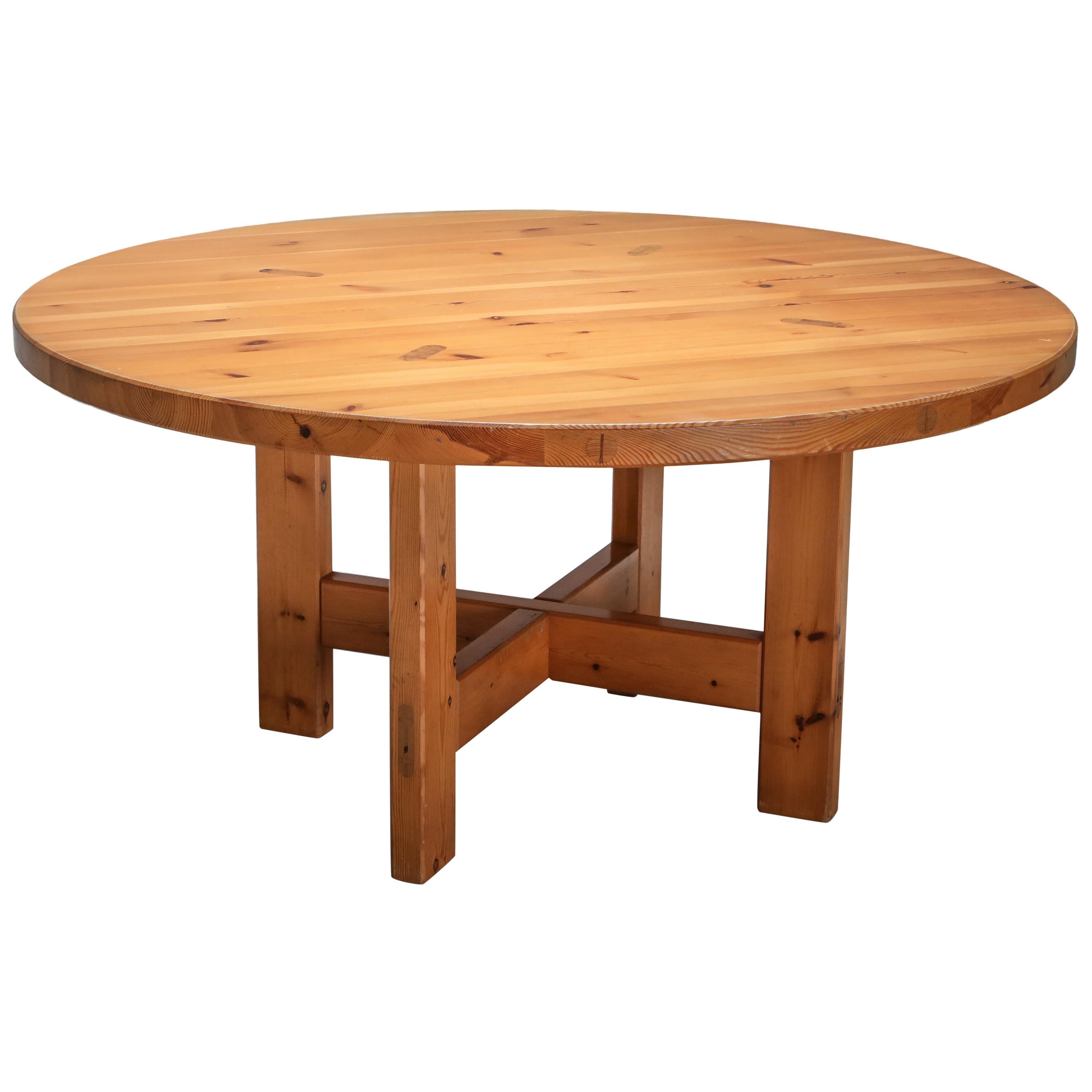 Roland Wilhelmsson Solid Pine Dining Table for Karl Anderson & Söner, Sweden
