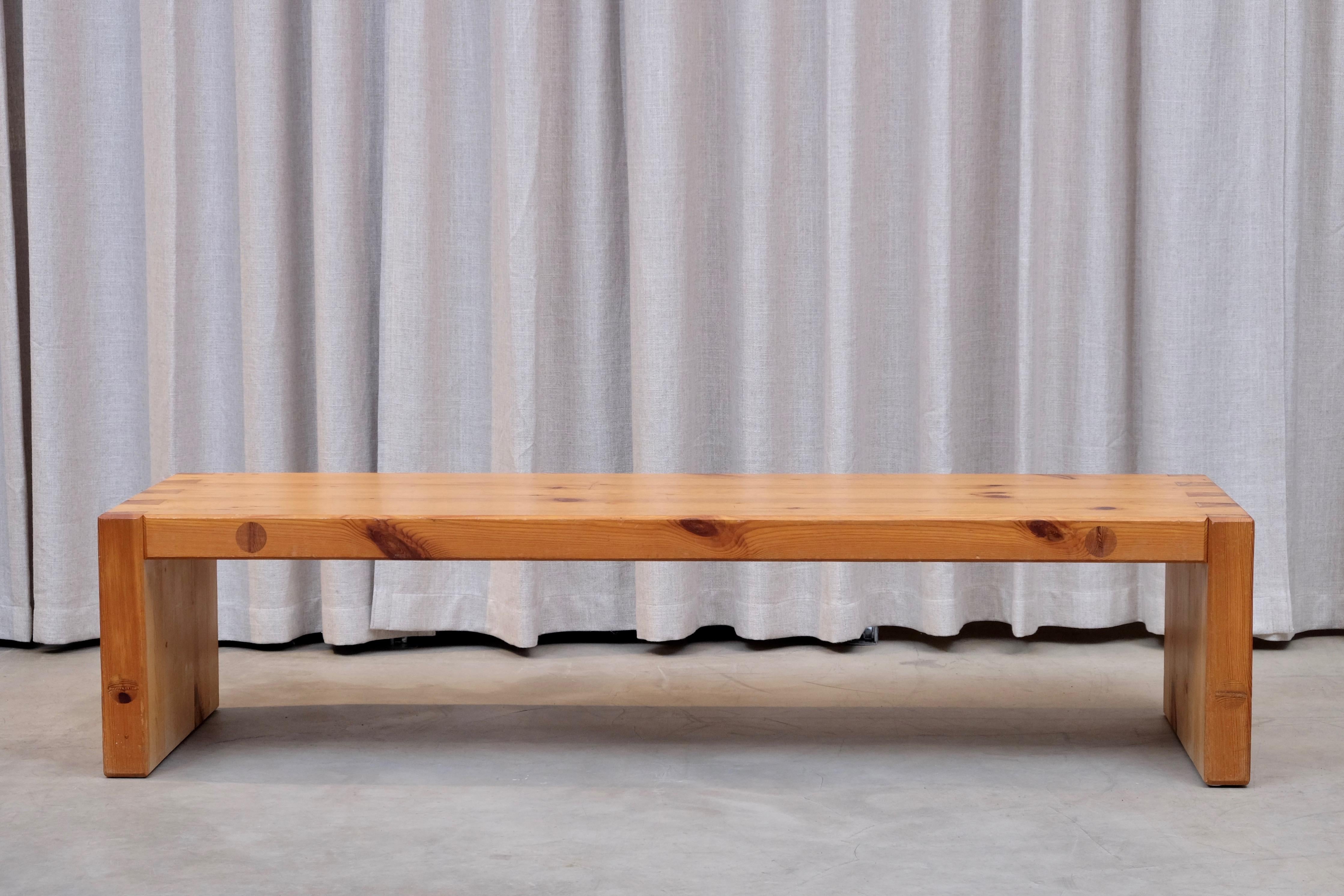 Roland Wilhelmsson Table / Bench in Pine, Produced in Sweden, 1960s For Sale 2