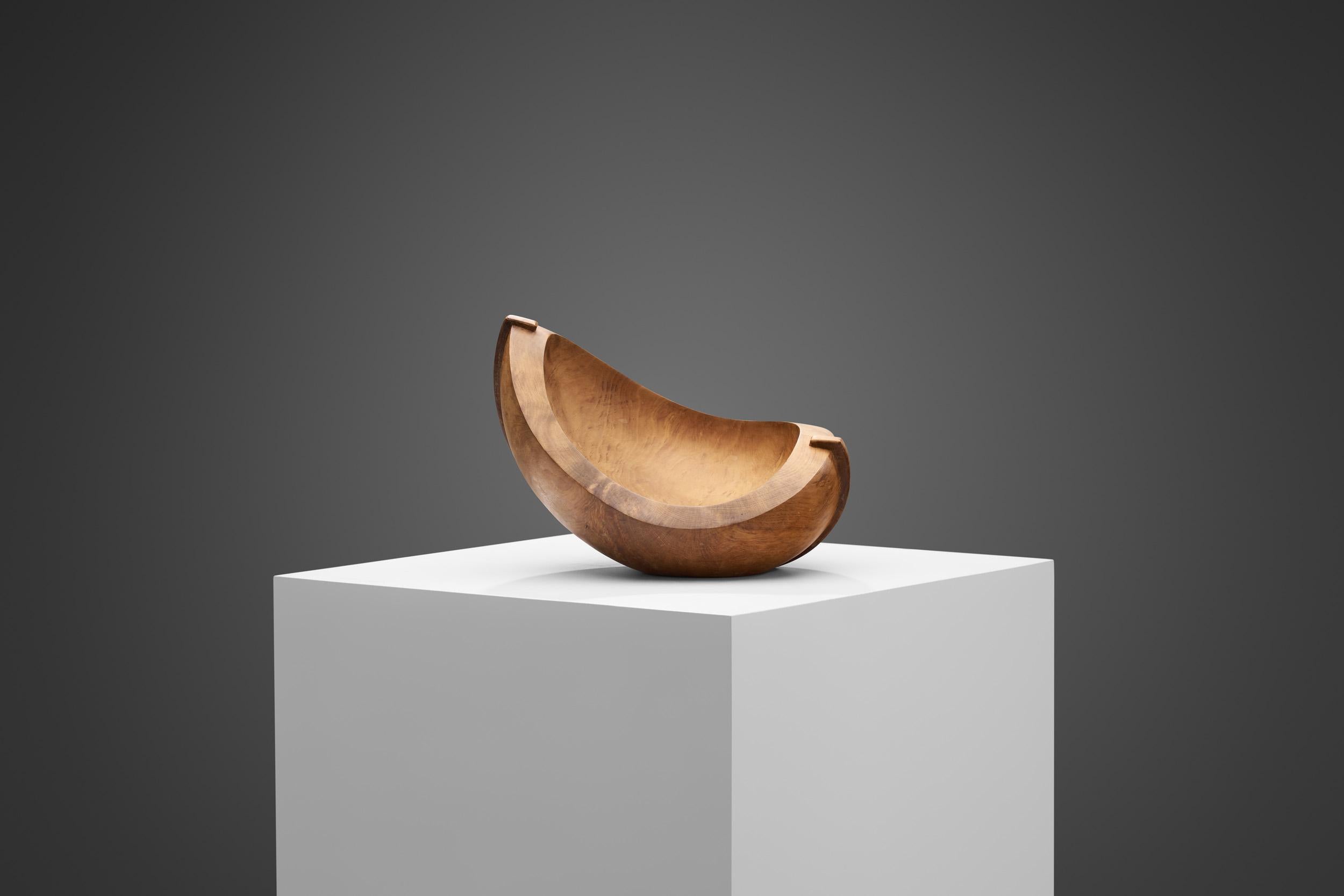 This one-off sculpture by Swedish designer, Roland Wilhelmsson, is a unique testament to his approach to, and philosophy of design. The design language of this sculpture is stylistically closer to the organic elegance of modernism than the