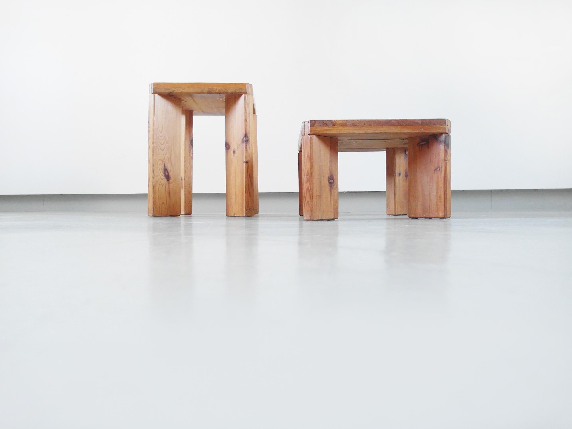 Roland Wilhelmsson, Unique Pair of Signed Stools, Studio of Artist 1965 and 1970 For Sale 6