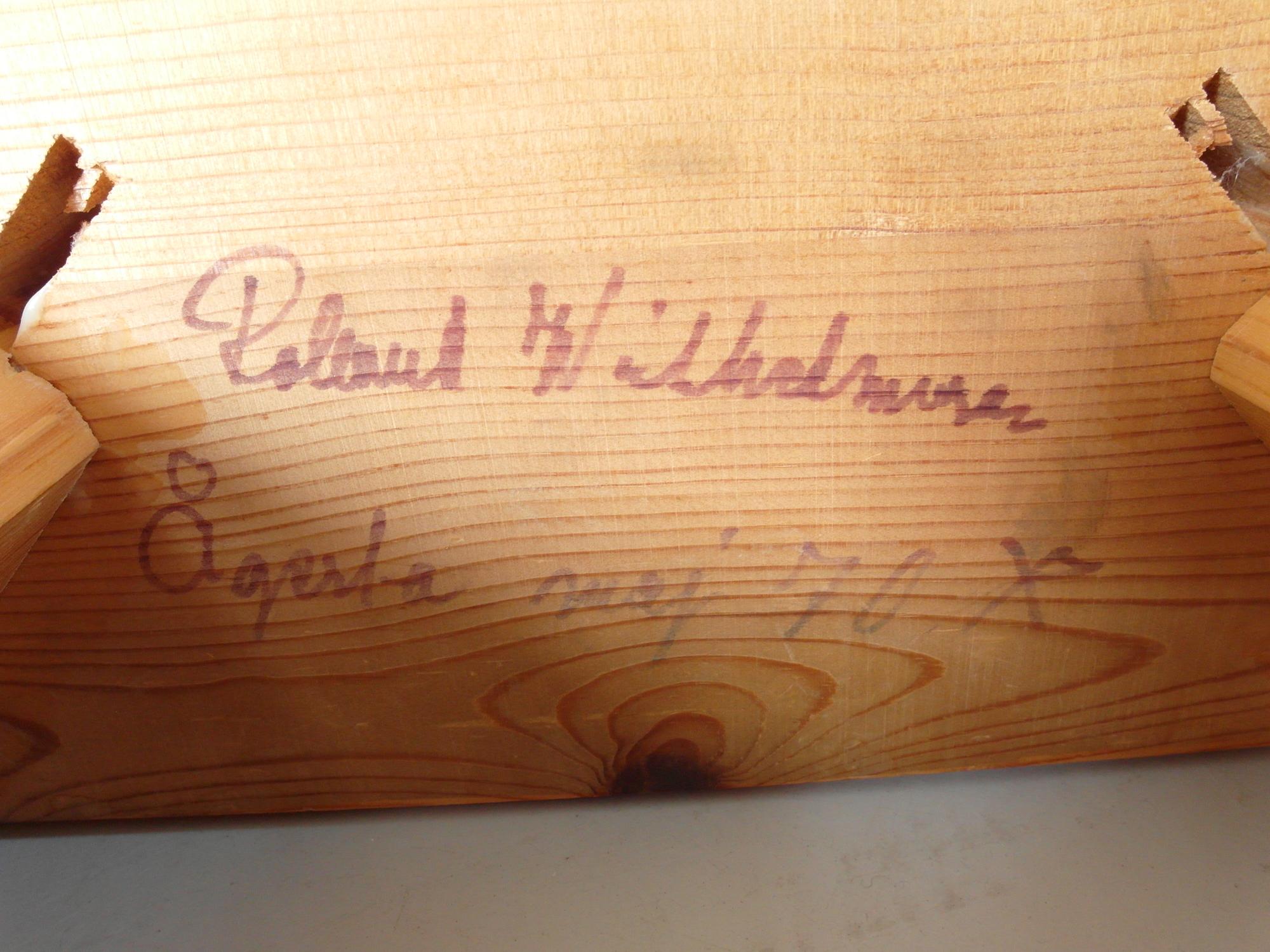 Roland Wilhelmsson, Unique Pair of Signed Stools, Studio of Artist 1965 and 1970 For Sale 7