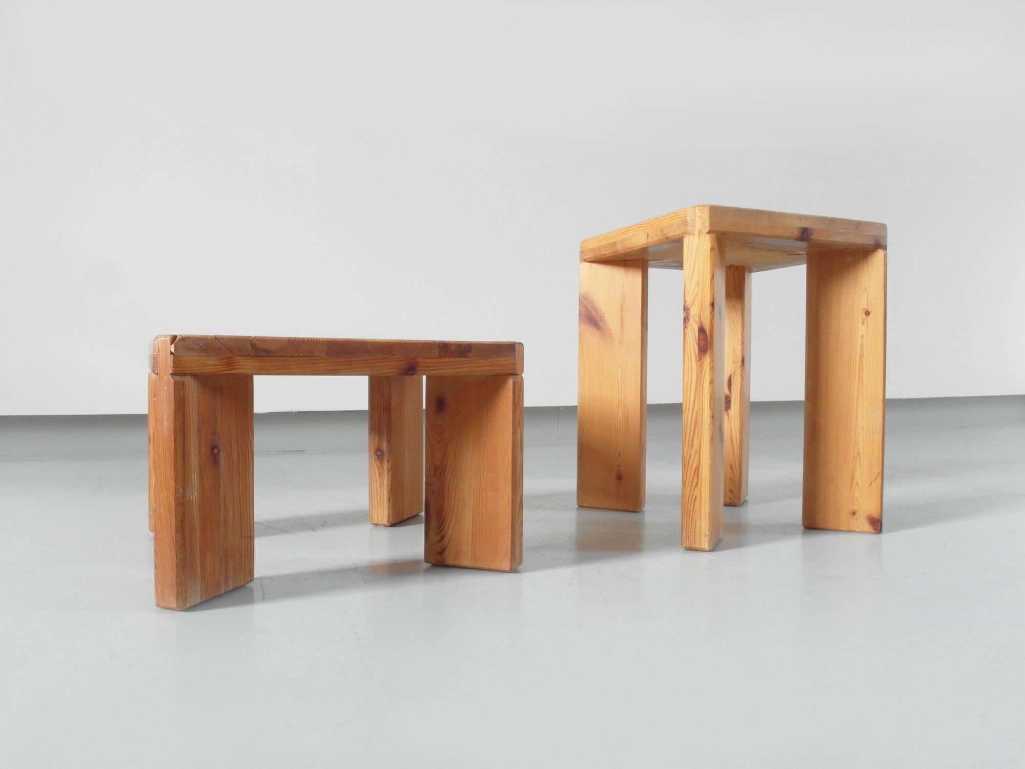 Roland Wilhelmsson, Unique Pair of Signed Stools, Studio of Artist 1965 and 1970 For Sale 12