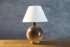 Roland Zobel Attributed Ceramic Lamp, French Mid-Century Modern Design c.1960
