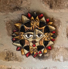 Roland ZOBEL Escultura mural de terracota vidriada, años 1970