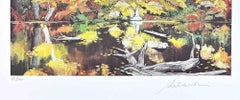 Beside The Lake - Screen Print by Rolandi - 1980s