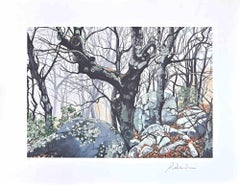Nella foresta - Serigrafia di Rolandi - Anni '80