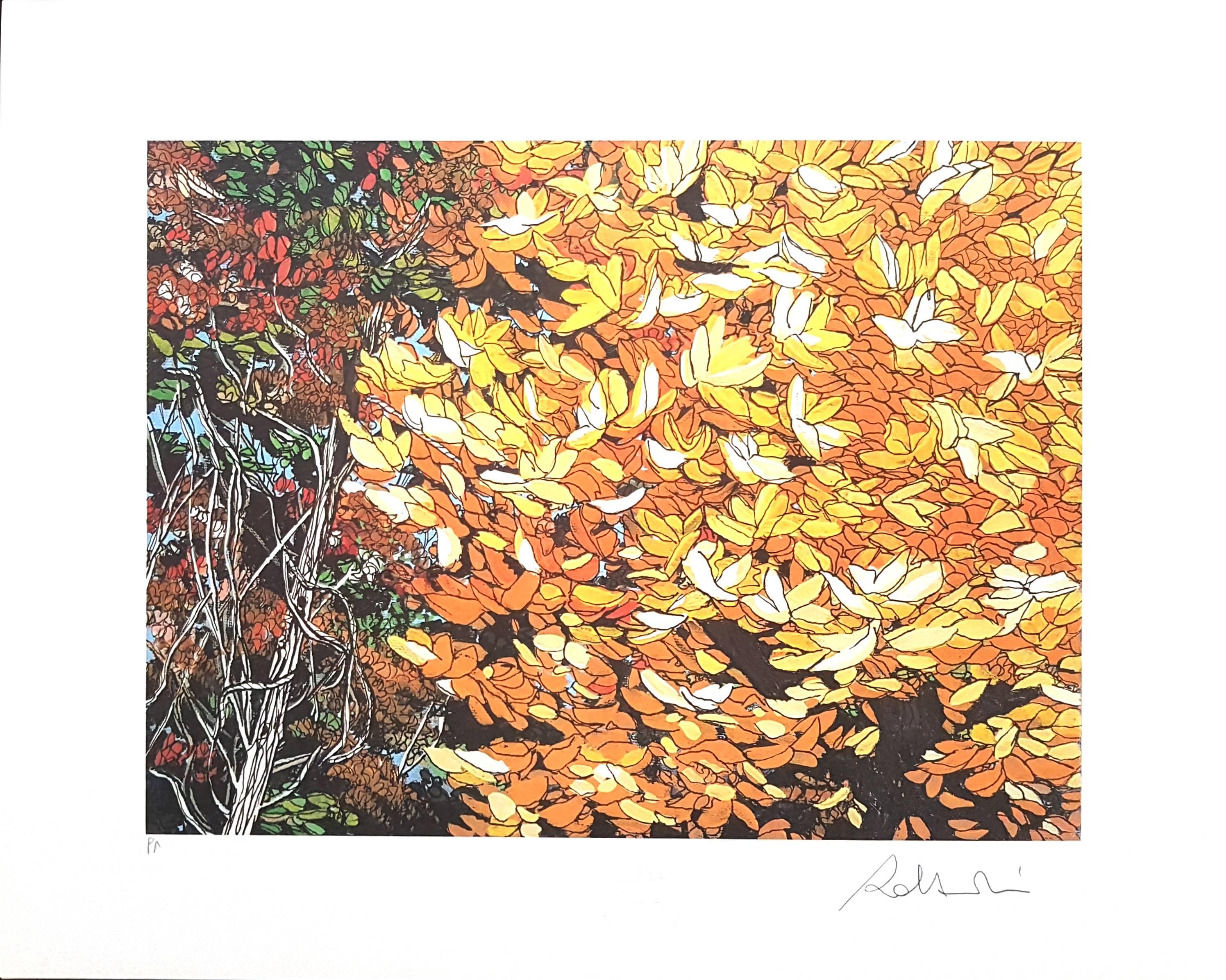 Figurative Print de Rolandi (Maurizio Coccia) - Paisajes de otoño