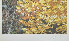 Paysages d'automne - Sérigraphie de Rolandi - années 1980