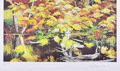 Paysages d'automne - Sérigraphie de Rolandi - Fin du XXe siècle