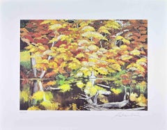 Paysages d'automne - Sérigraphie de Rolandi - Fin du XXe siècle