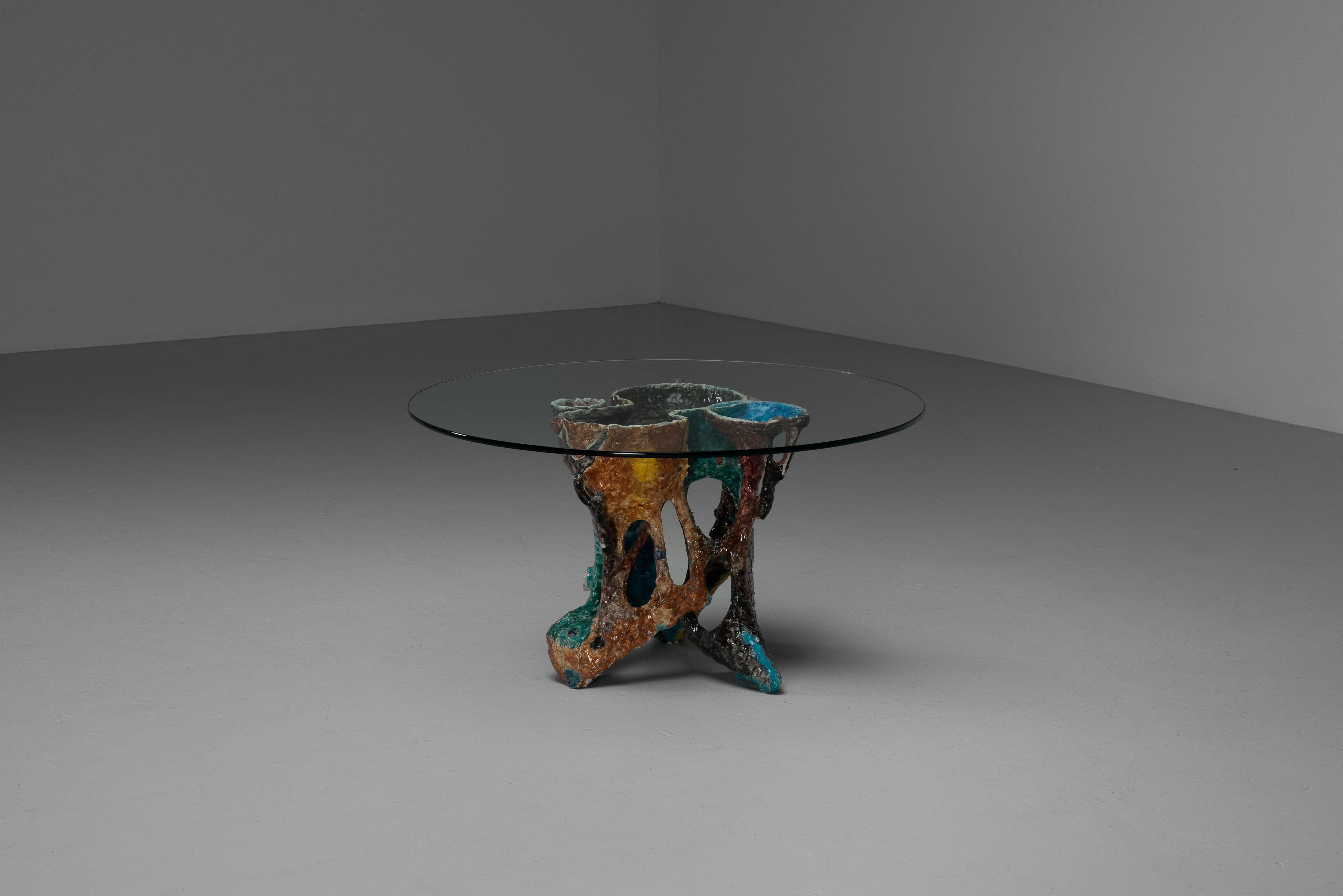 Table basse Rolando Hettner fabriquée en Italie en 1950 en vente 9