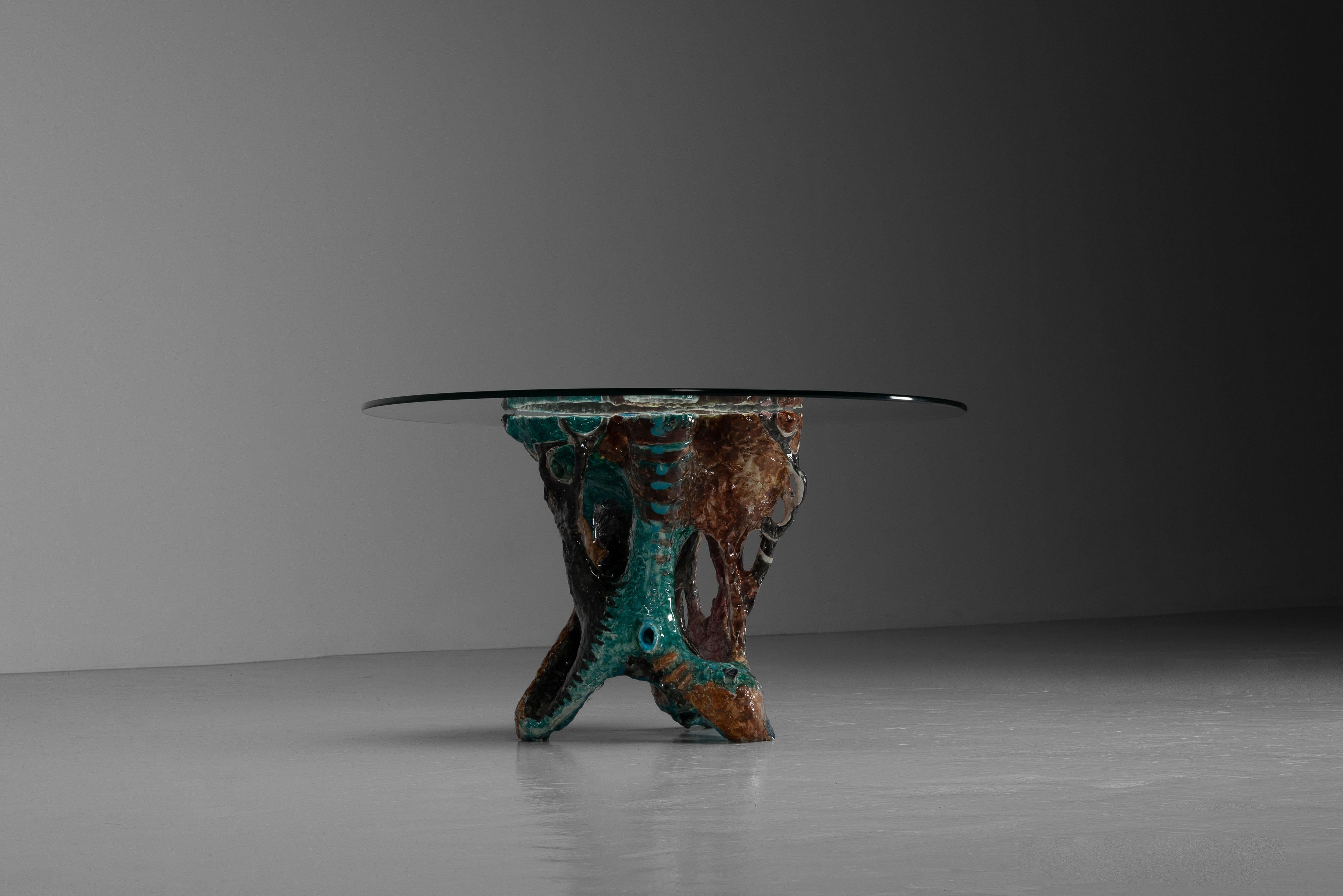 Table basse Rolando Hettner fabriquée en Italie en 1950 Bon état - En vente à Roosendaal, Noord Brabant
