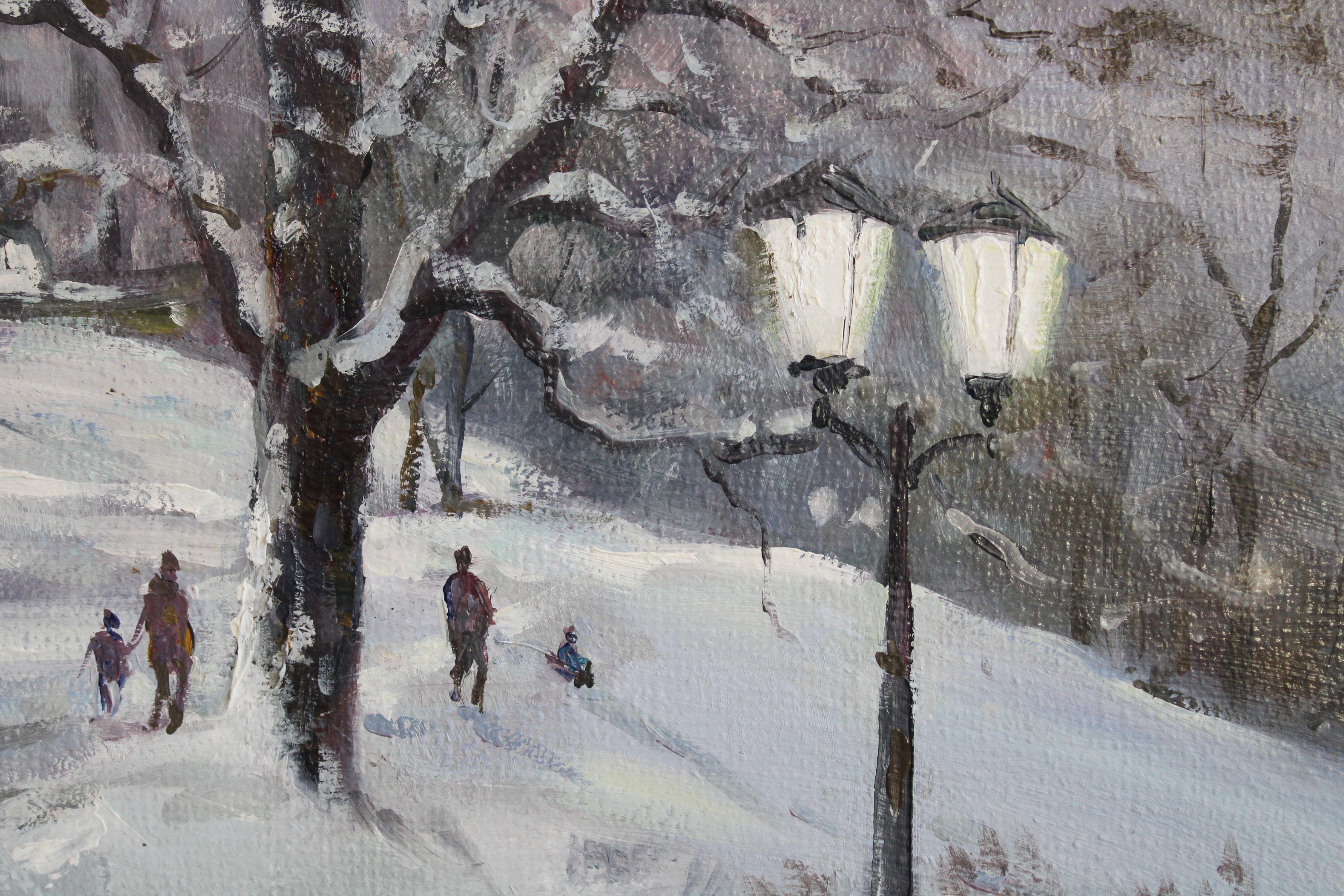 City park at winter. 2023., canvas, oil, 60x74.5 cm

Rolands Krishjans (1966) 

In 1984 I finished J. Rozenthals art school in Riga.
In 1993 I graduated from Latvian Art Academy with degree in monumental and decorative painting under the management