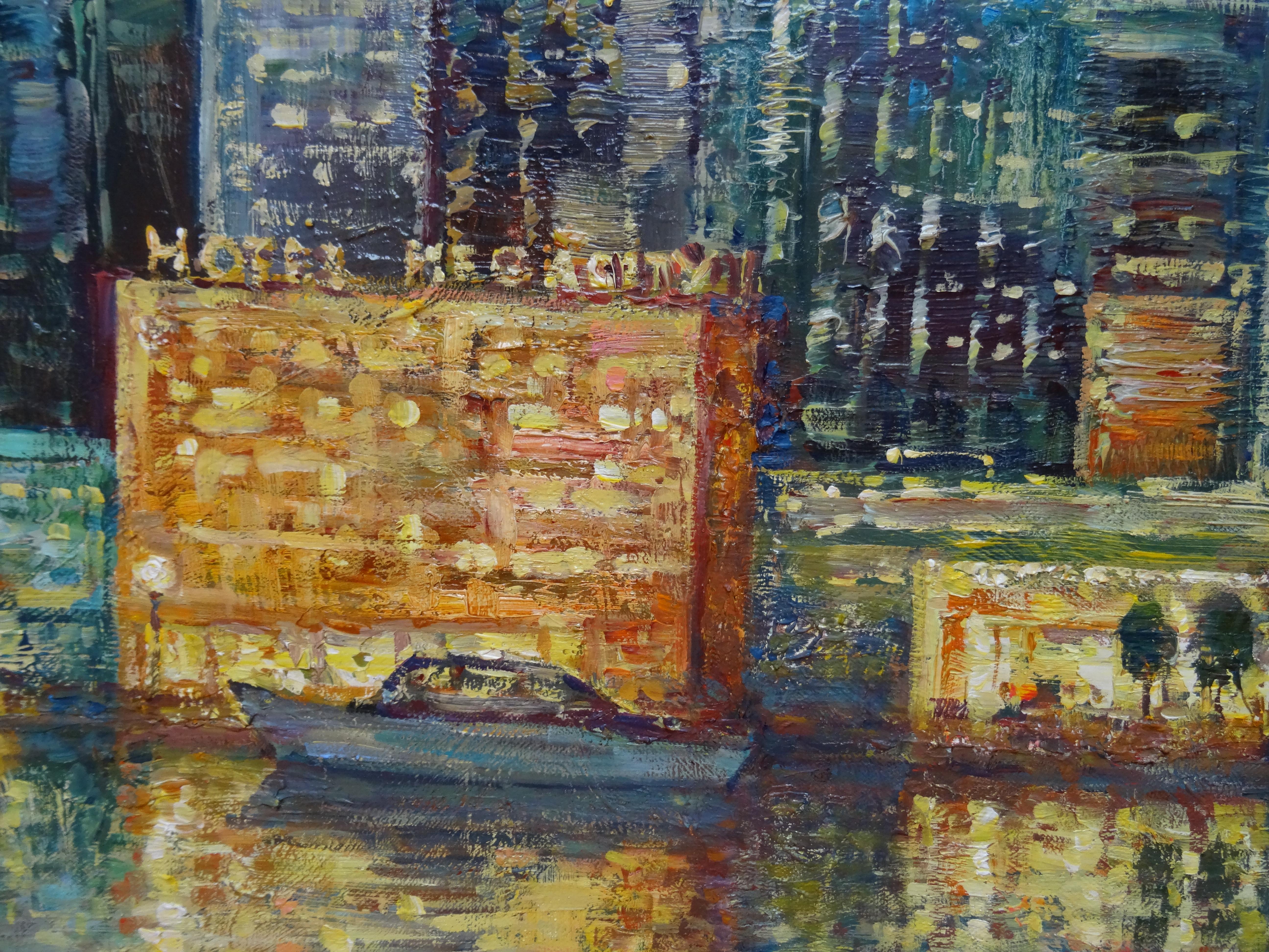 Nueva York. Lienzo, óleo, 70x97 cm - Painting Impresionista de Rolands Krisjans