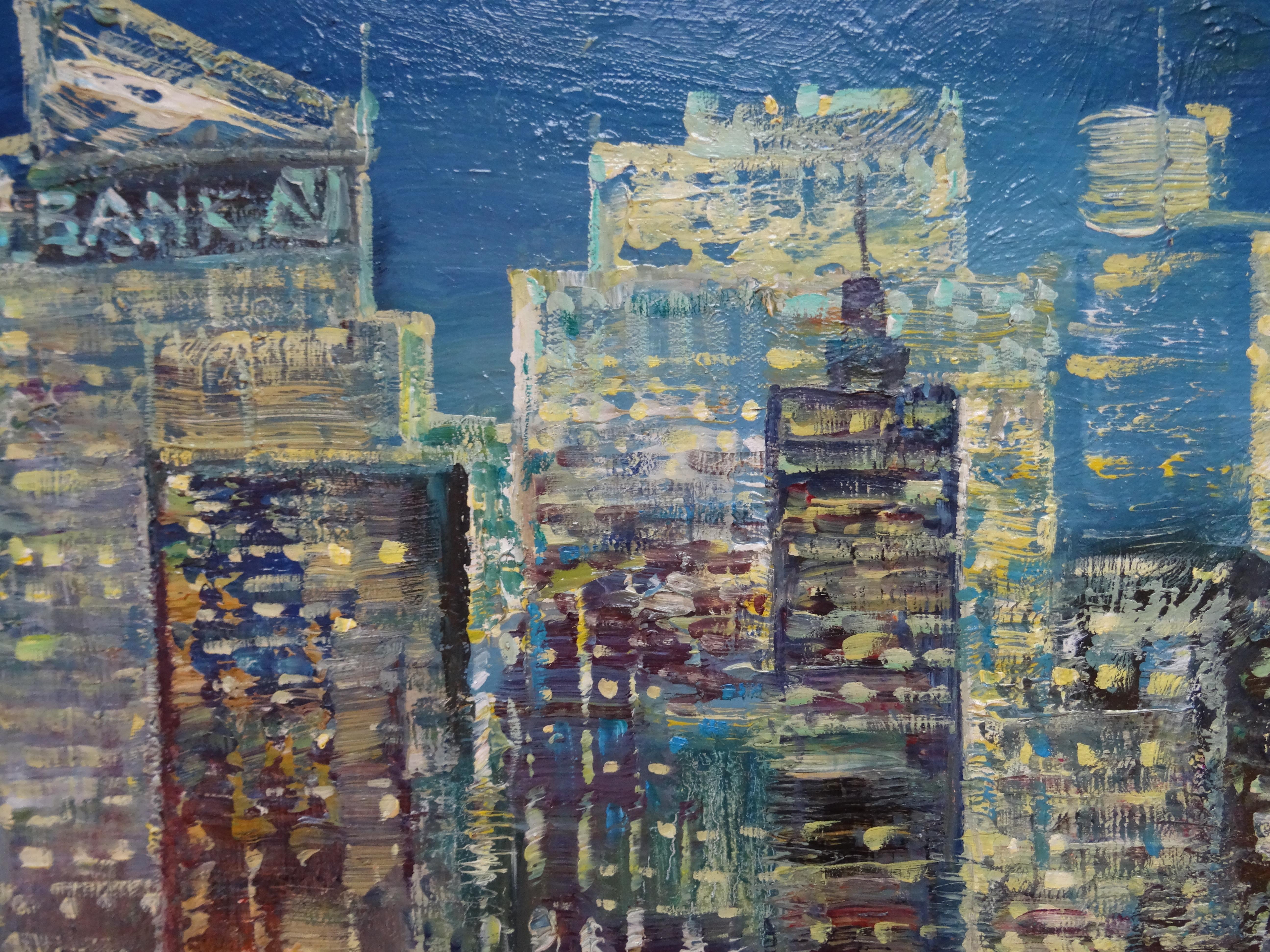 Nueva York. Lienzo, óleo, 70x97 cm

Rolands Krishjans (1966) 

En 1984 terminé la escuela de arte J. Rozenthals en Riga.
En 1993 me licencié en la Academia de Arte de Letonia en pintura monumental y decorativa bajo la dirección de I.