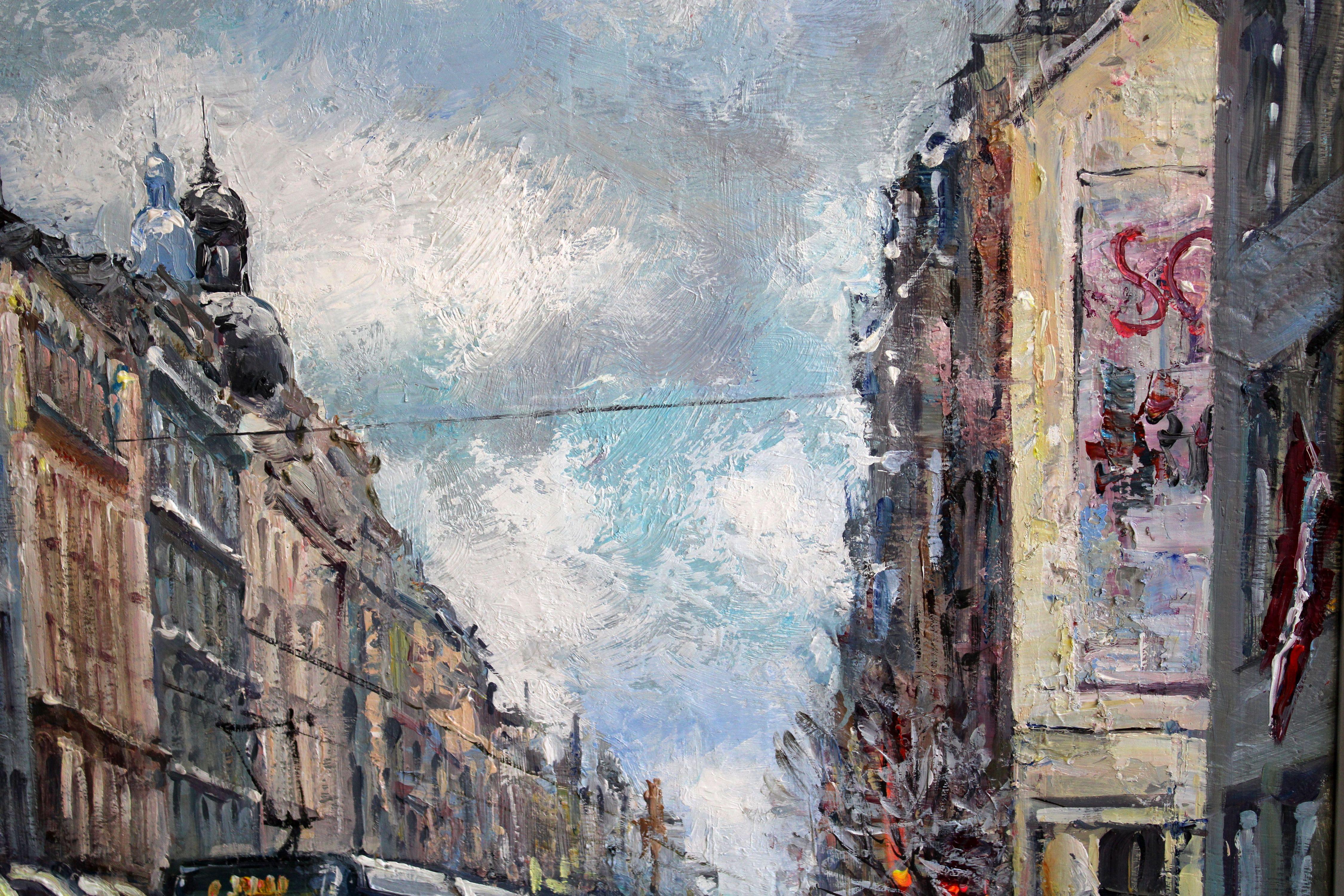 Winter in the city. Oil on canvas, 73.5x85 cm For Sale 1