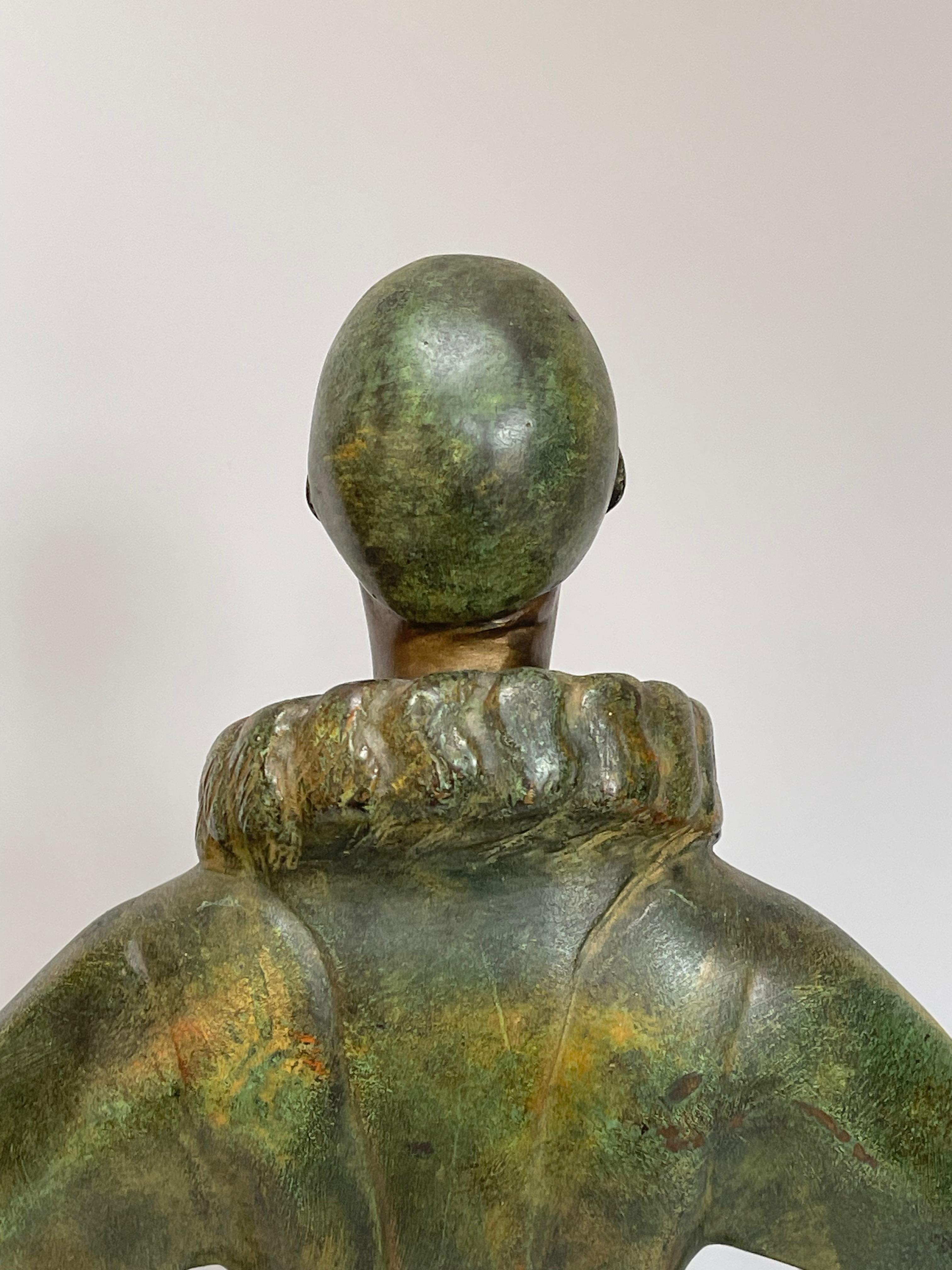 Roland Paris - Bronze Art Déco - Le Clown en vente 4
