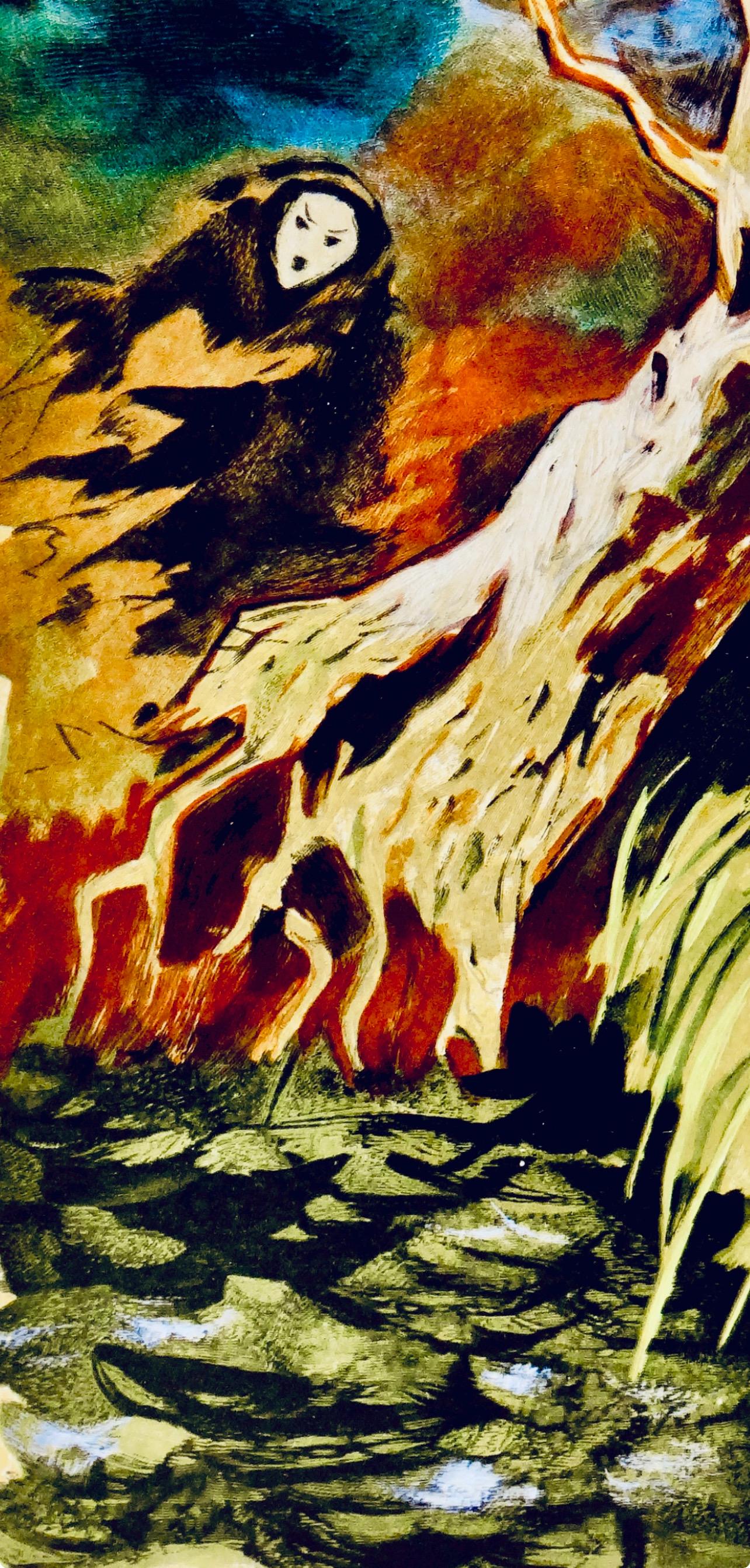 El roble y la caña, Vingt fables de La fontaine, Roldán Oudot im Angebot 1