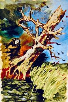 El roble y la caña, Vingt fables de La fontaine, Roldán Oudot