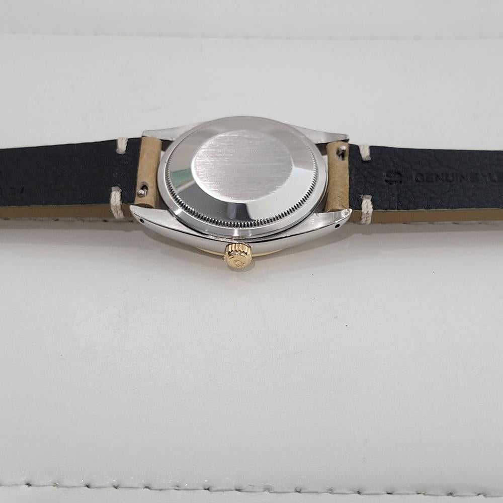 Rolex 1008 Oyster Perpetual 14k SS Zephyr 1960s Mens Vintage Automatic RA652B im Angebot 6