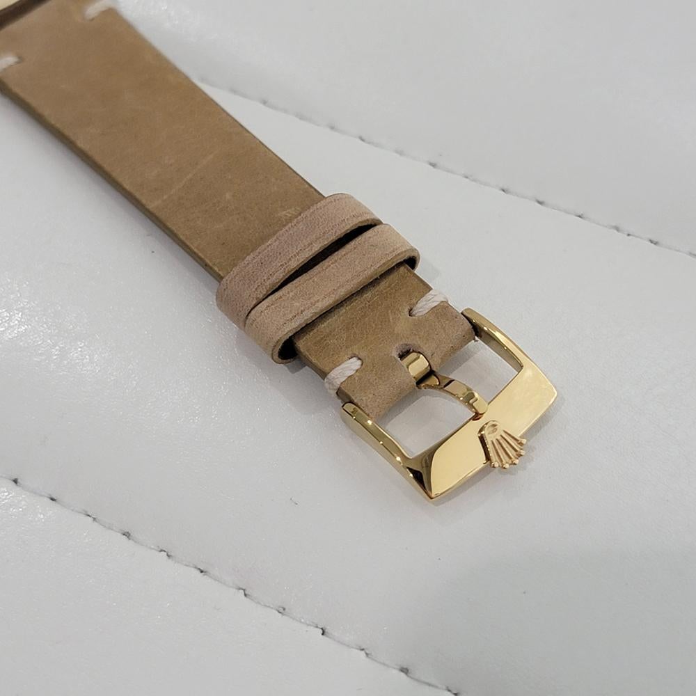 Rolex 1008 Oyster Perpetual 14k SS Zephyr 1960s Mens Vintage Automatic RA652B im Angebot 4