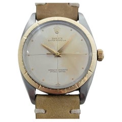Rolex 1008 Oyster Perpetual 14k SS Zephyr 1960s Mens Vintage Automatic RA652B