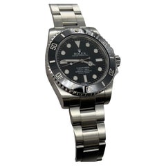 Rolex 114060 Submariner Black Ceramic 40mm Stainless Steel Box Paper 2015