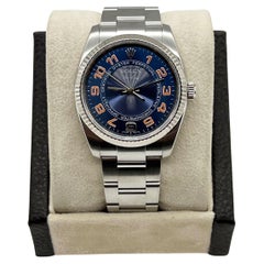 Rolex 114234 Air King Blue Concentric Dial Stainless Steel 2007