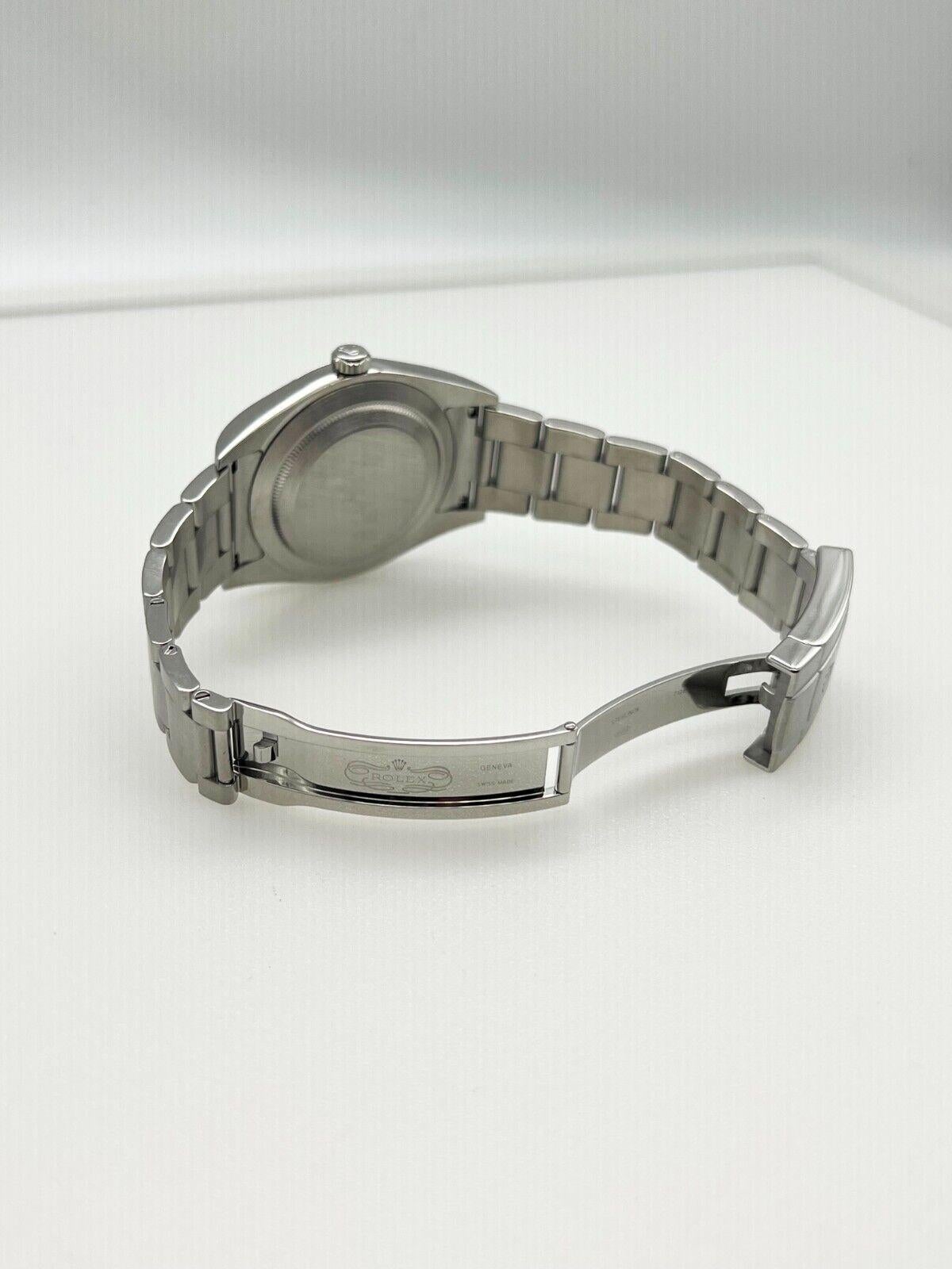 Rolex 114300 Oyster Perpetual Blaues Zifferblatt Edelstahl 39mm für Damen oder Herren