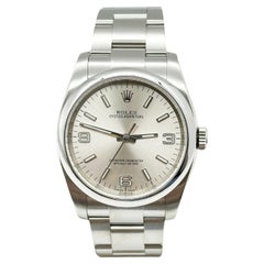 Rolex 116000 Oyster Perpetual 36mm Quadrante Argento Acciaio Inox Scatola Libretto