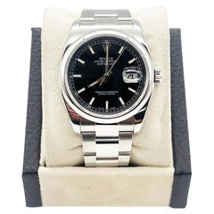 Rolex 116200 Datejust Black Dial Stainless Steel